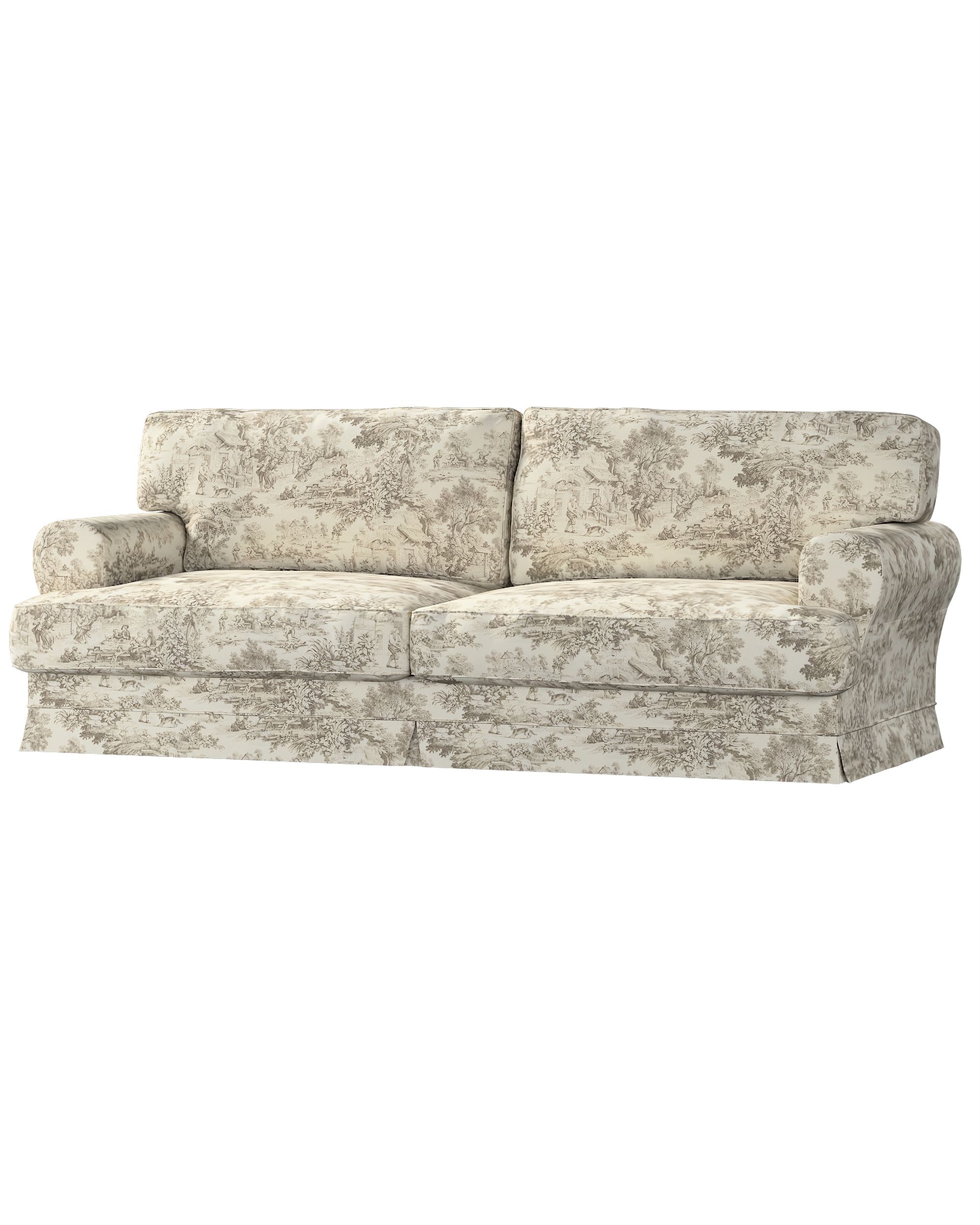 Bezug für Ekeskog Schlafsofa Farbe braun Stoff gemustert