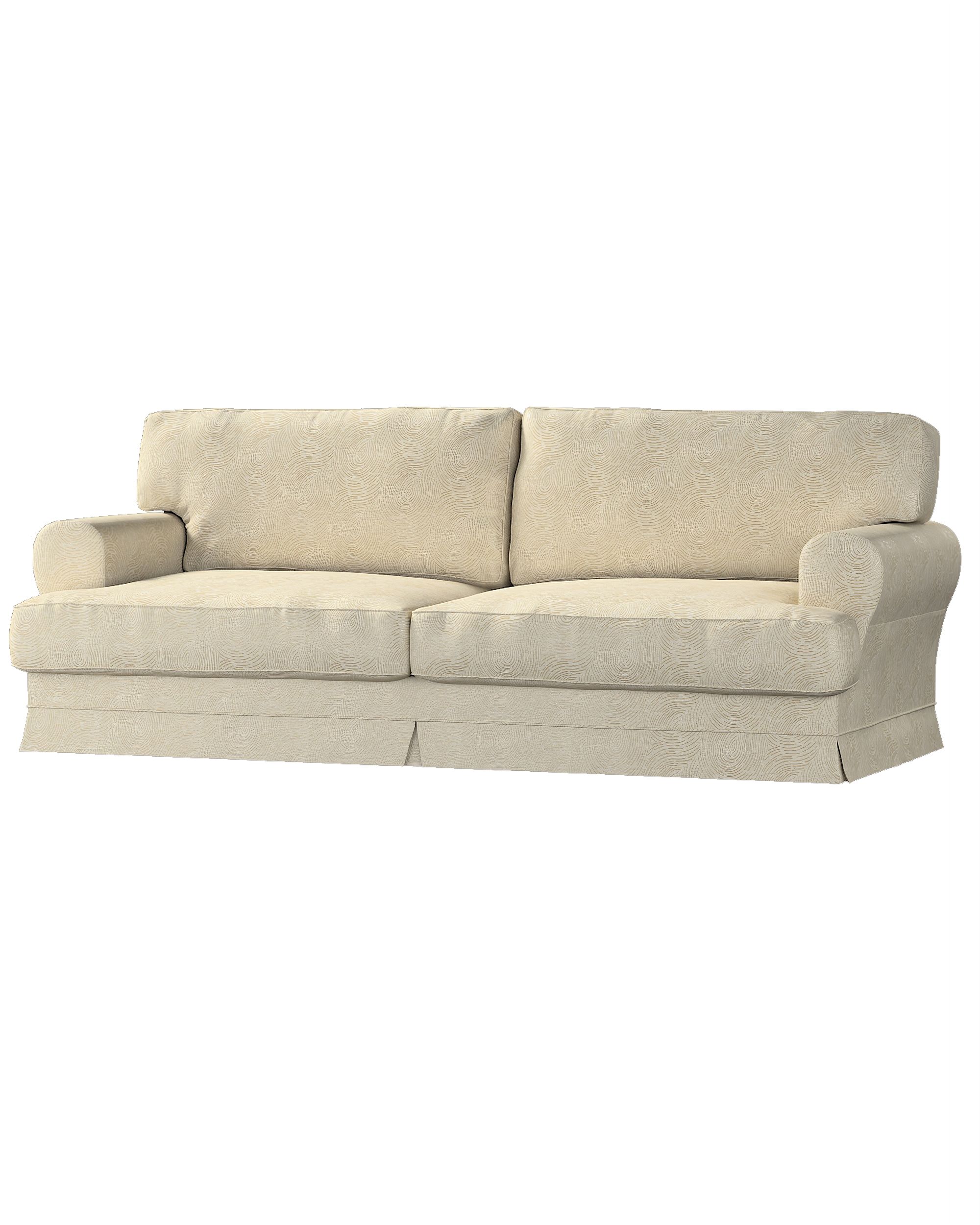 Bezug für Ekeskog Schlafsofa Farbe beige Stoff glänzend, strukturiert, gemustert