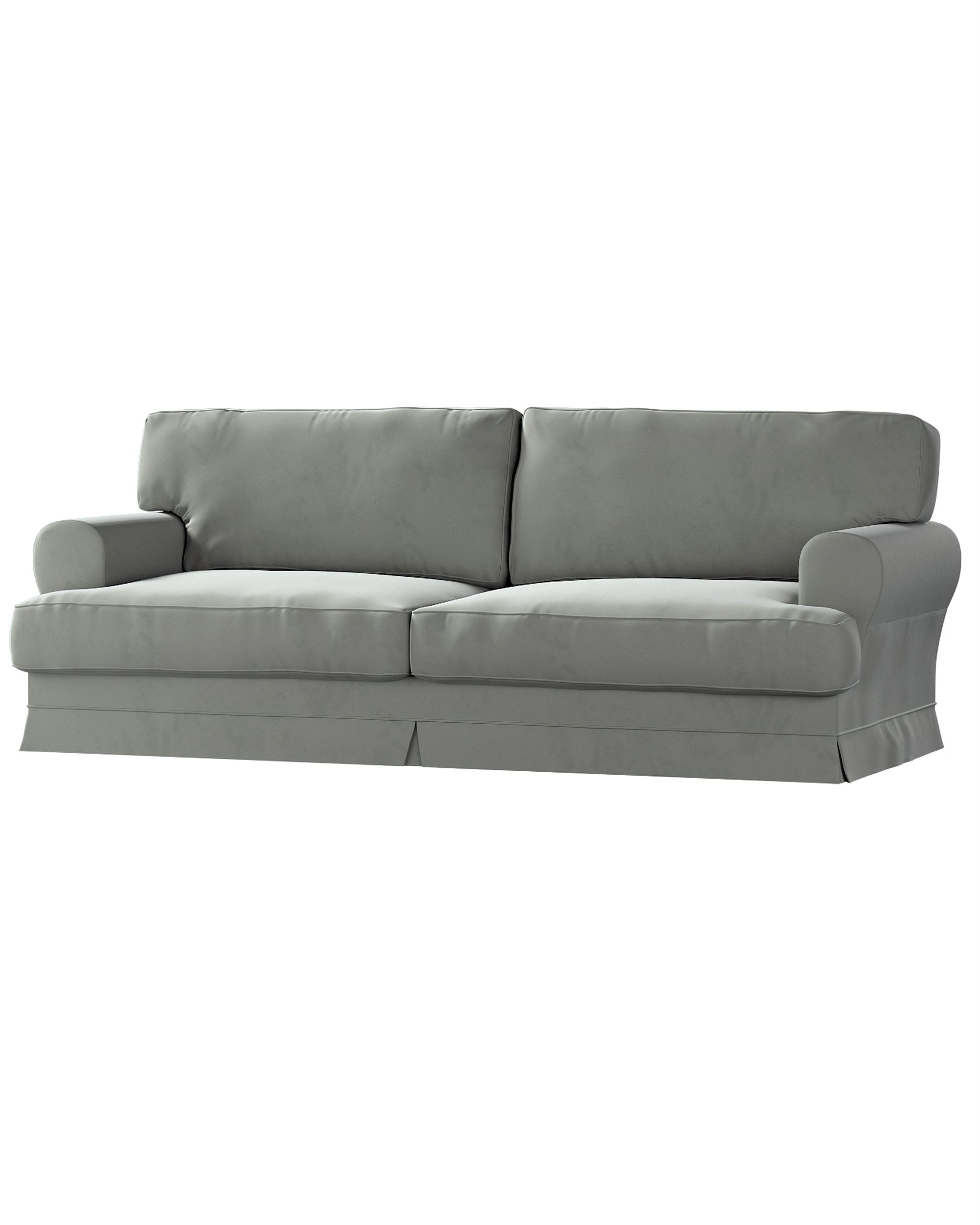 Bezug für Ekeskog Schlafsofa Farbe grau Stoff glänzend, samt