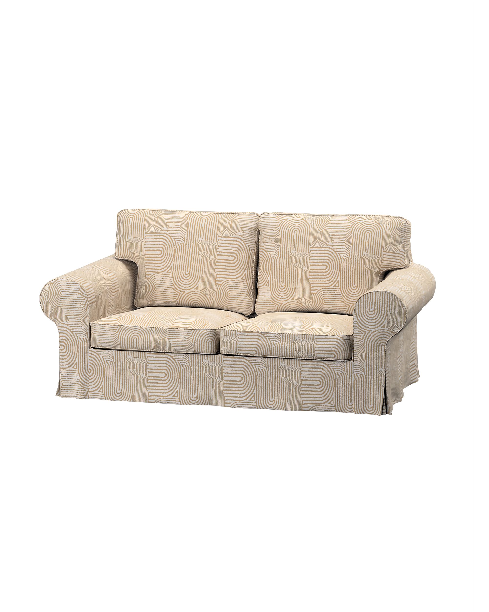 Bezug für Ektorp 2-Sitzer Schlafsofa NEUES Modell Farbe beige Stoff strukturiert, gemustert