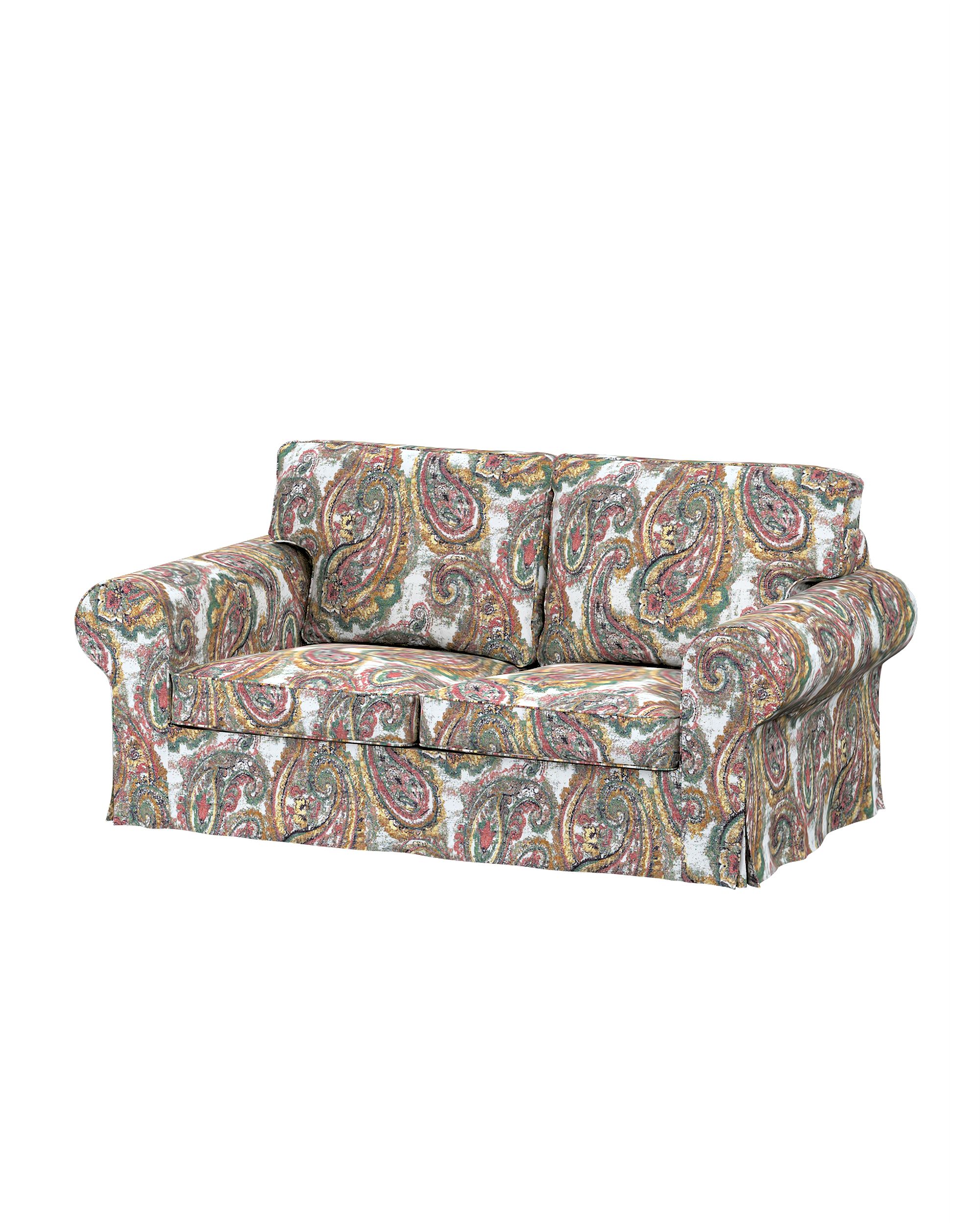 Bezug für Ektorp 2-Sitzer Schlafsofa NEUES Modell Farbe bunt Stoff strukturiert, gemustert