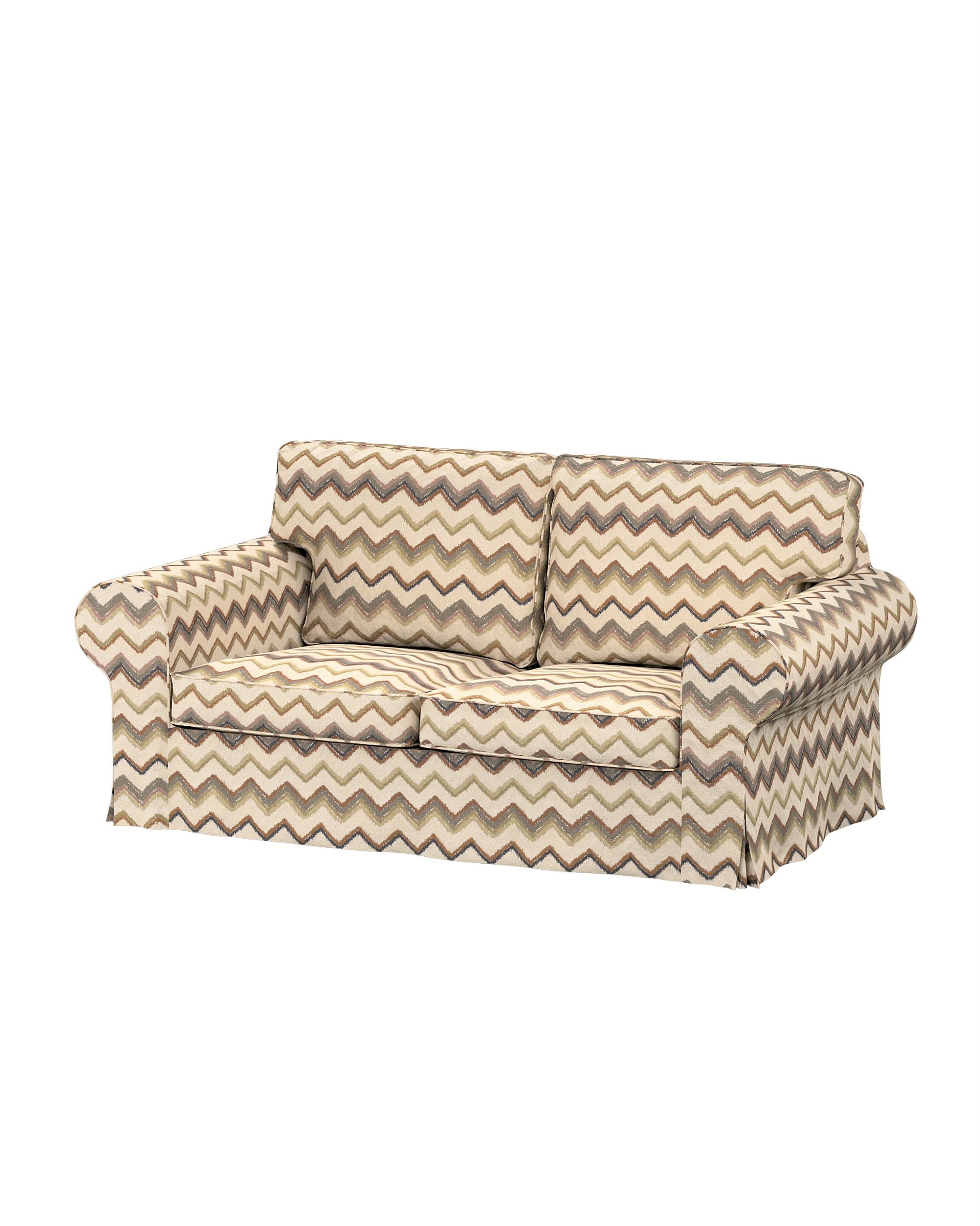 Bezug für Ektorp 2-Sitzer Schlafsofa NEUES Modell Farbe beige Stoff strukturiert, gemustert