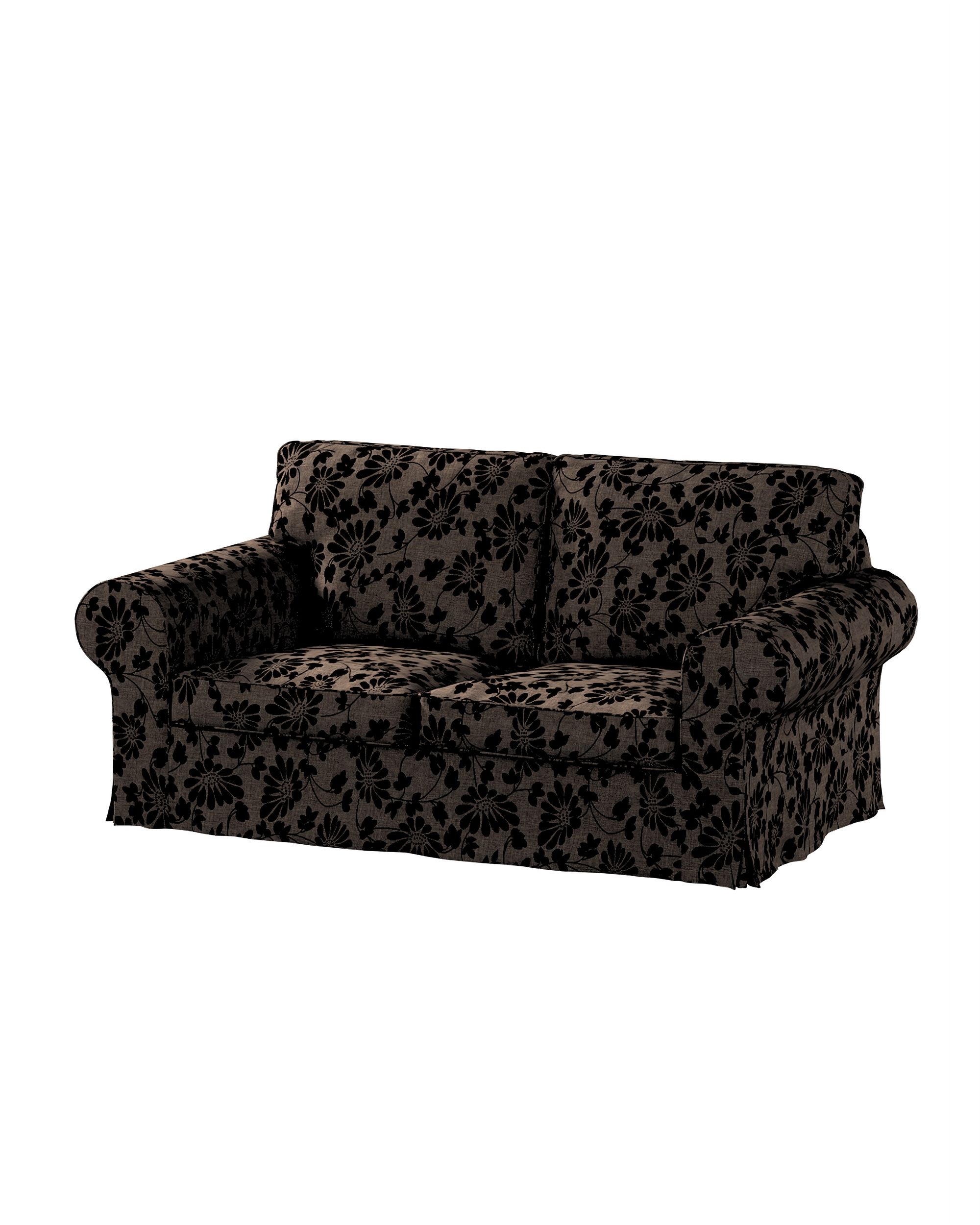 Bezug für Ektorp 2-Sitzer Schlafsofa NEUES Modell Farbe braun Stoff strukturiert, gemustert