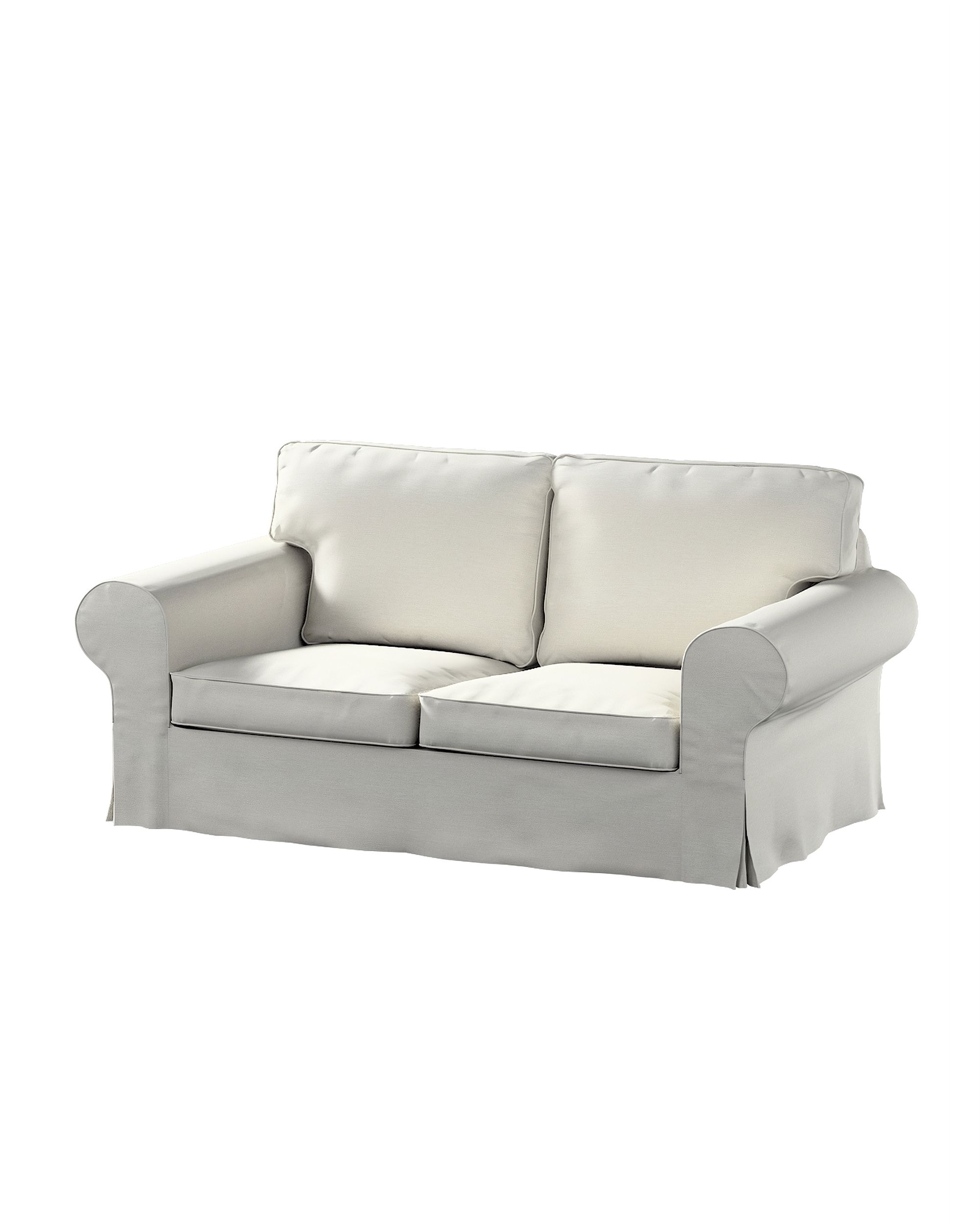 Bezug für Ektorp 2-Sitzer Schlafsofa NEUES Modell Farbe grau Stoff glänzend, strukturiert, samt