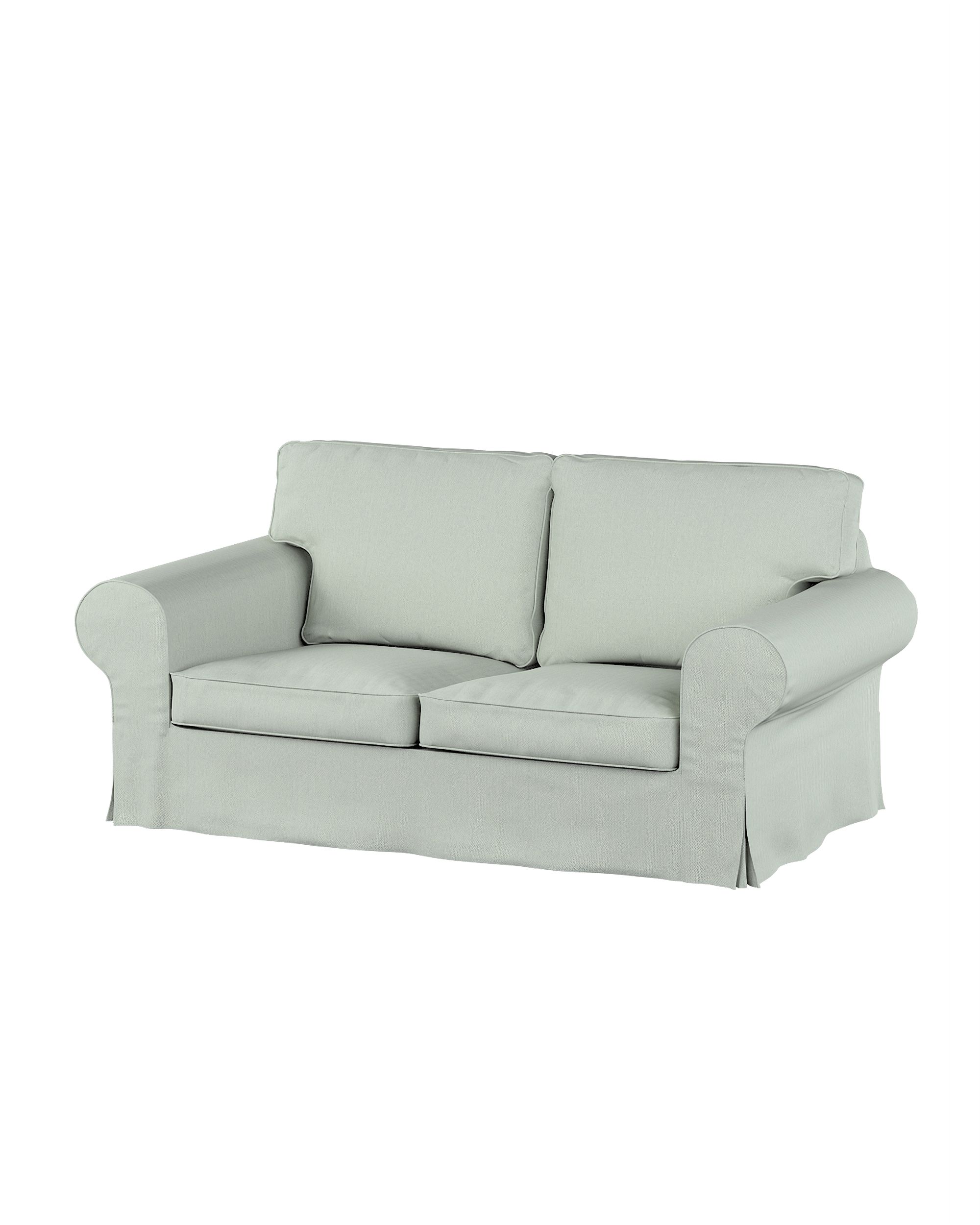 Bezug für Ektorp 2-Sitzer Schlafsofa NEUES Modell Farbe blau Stoff strukturiert