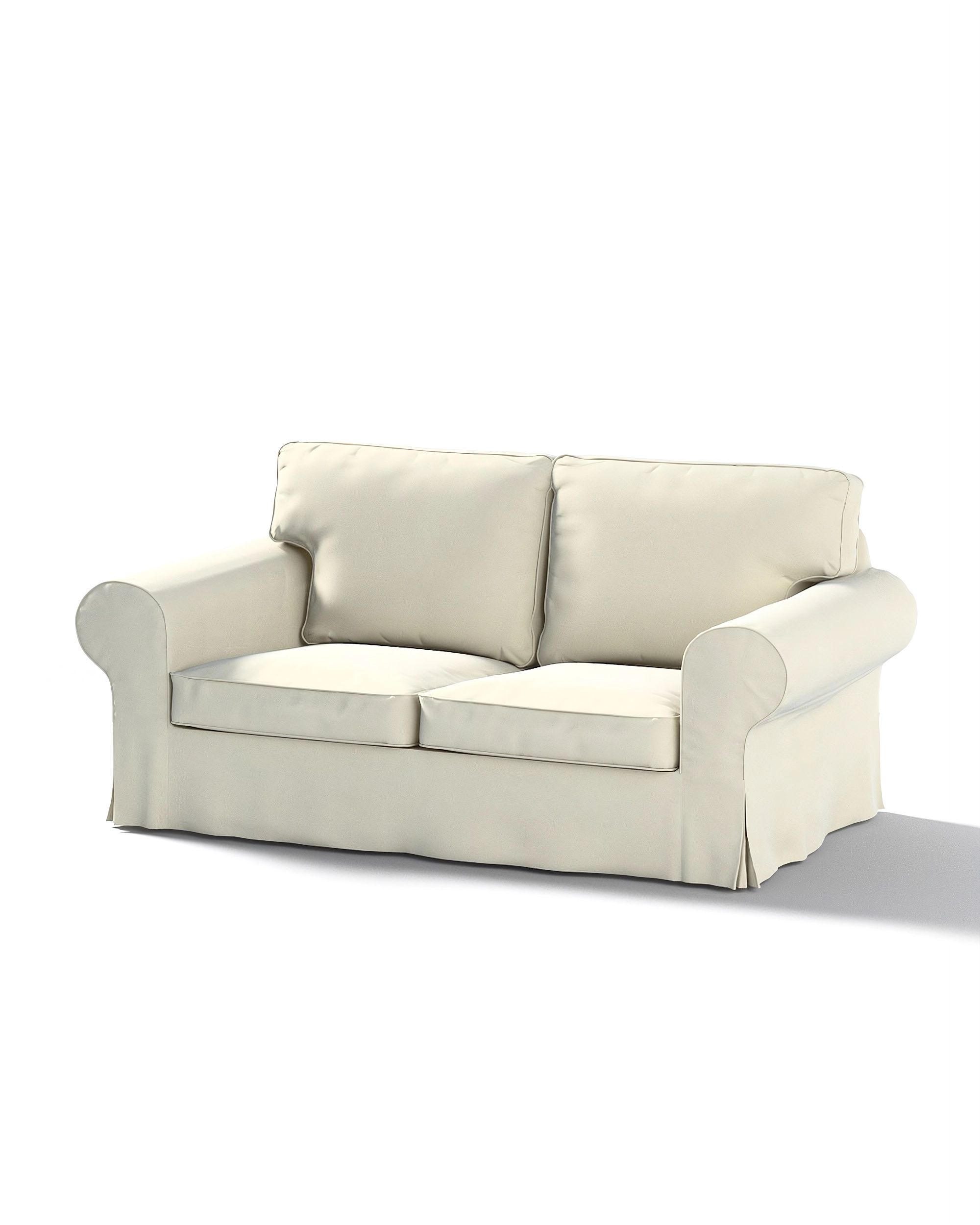 Bezug für Ektorp 2-Sitzer Schlafsofa NEUES Modell Farbe creme Stoff glänzend, samt
