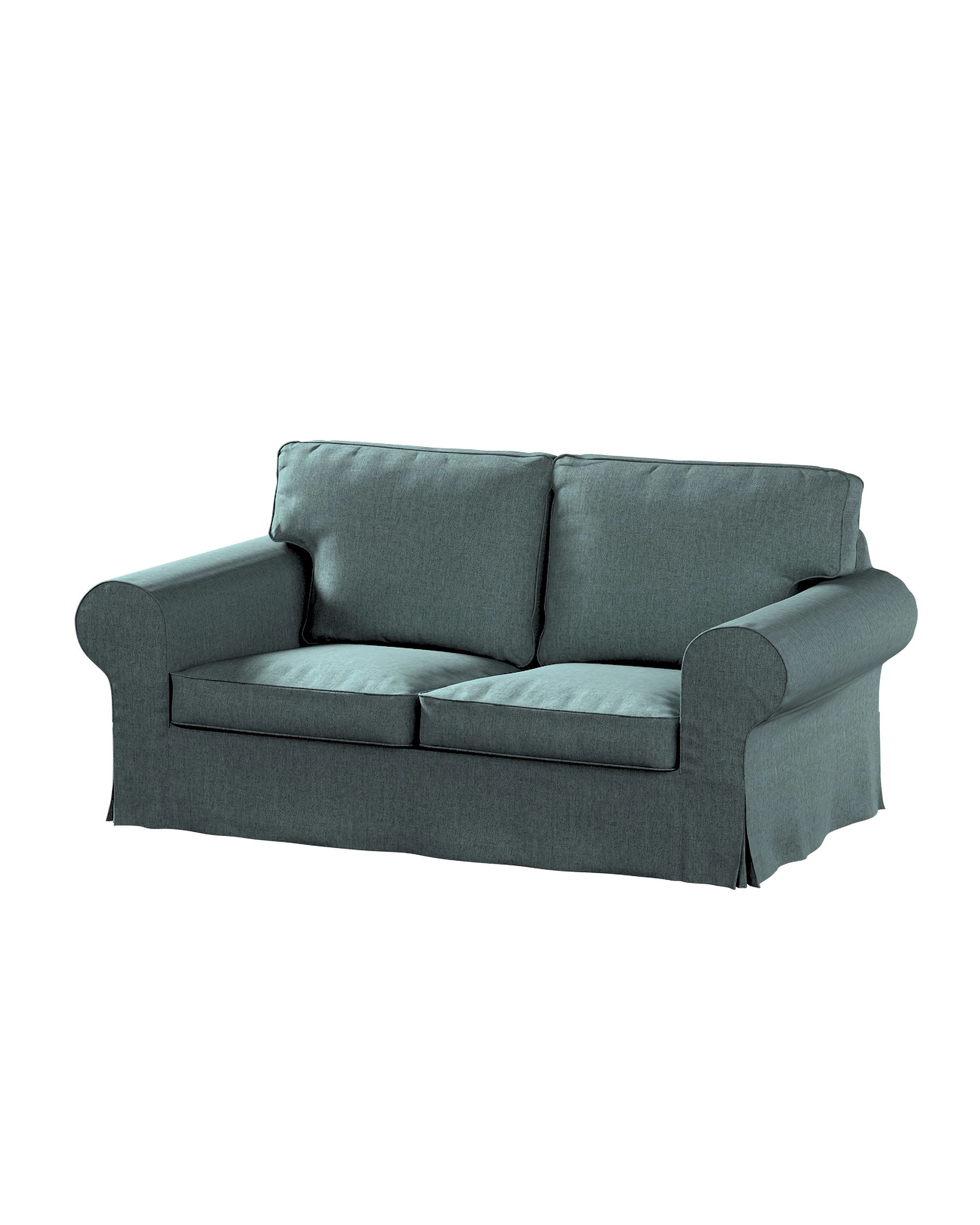 Bezug für Ektorp 2-Sitzer Schlafsofa NEUES Modell Farbe blau Stoff strukturiert