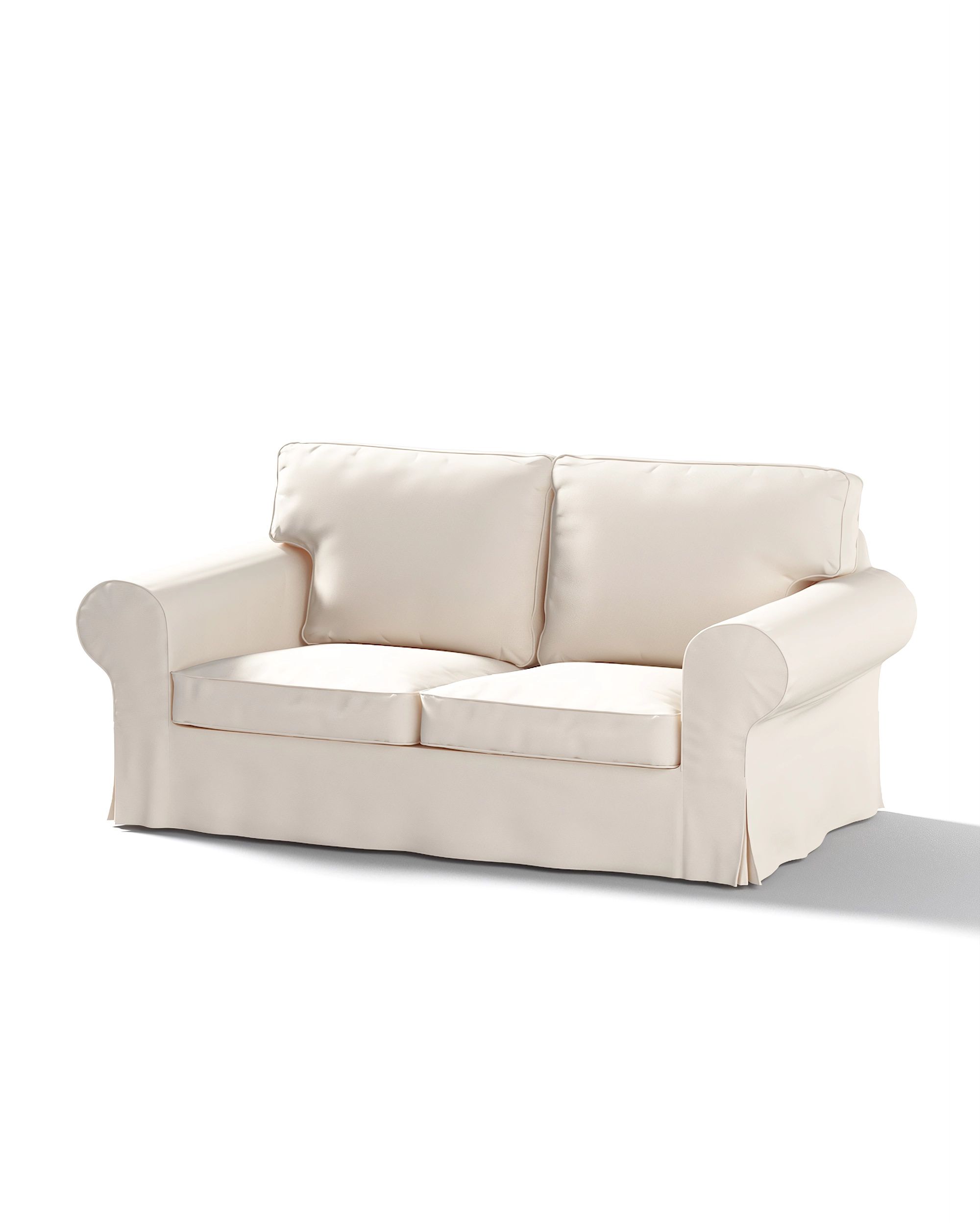 Bezug für Ektorp 2-Sitzer Schlafsofa NEUES Modell Farbe beige Stoff strukturiert