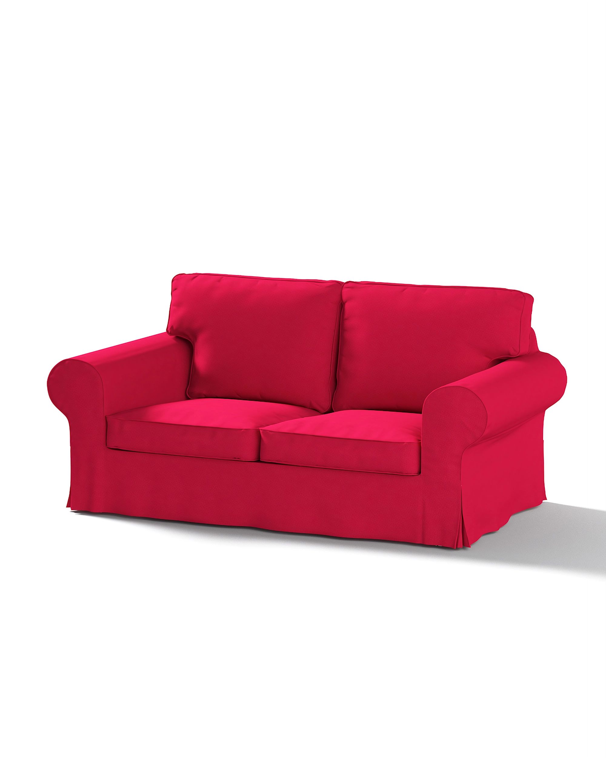 Bezug für Ektorp 2-Sitzer Schlafsofa NEUES Modell Farbe rot Stoff strukturiert
