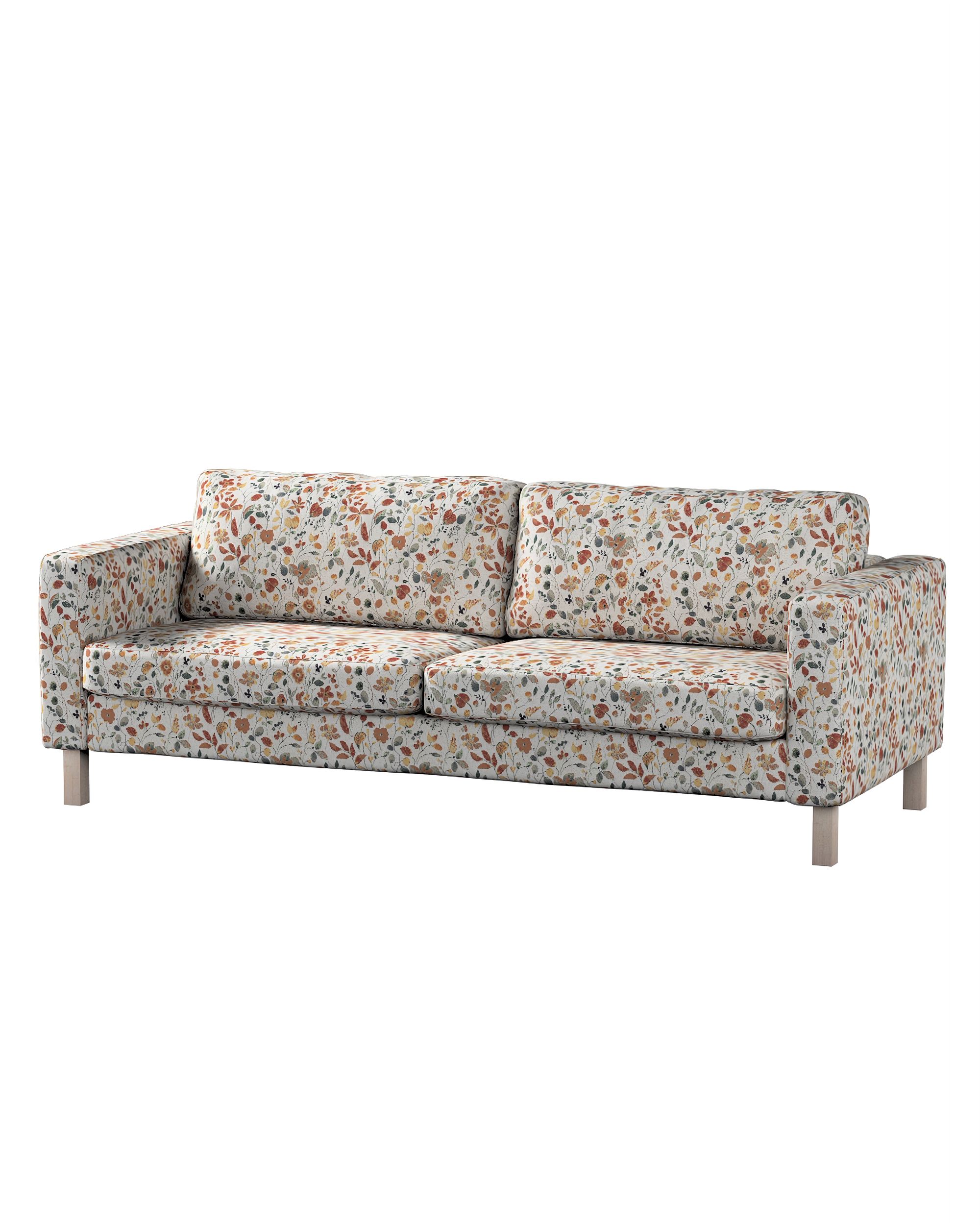 Bezug für Karlstad Schlafsofa Farbe orange Stoff strukturiert, gemustert