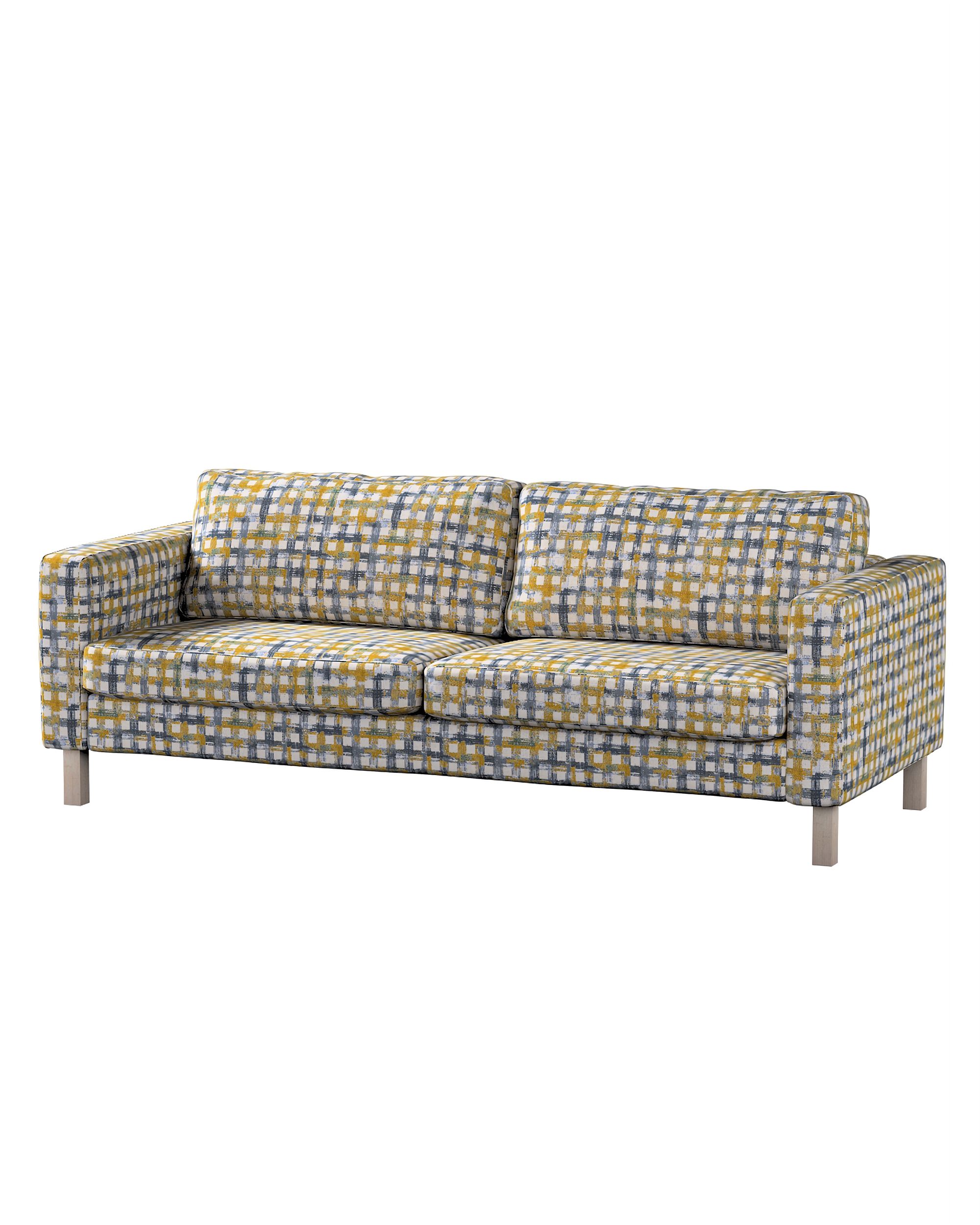 Bezug für Karlstad Schlafsofa Farbe blau Stoff strukturiert, gemustert