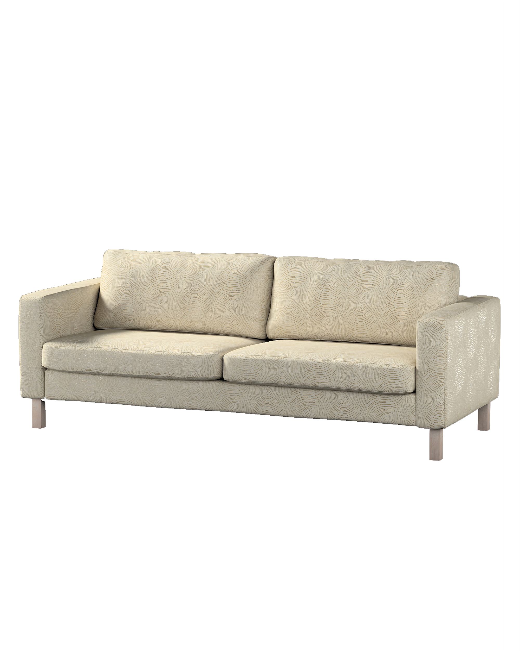 Bezug für Karlstad Schlafsofa Farbe beige Stoff glänzend, strukturiert, gemustert