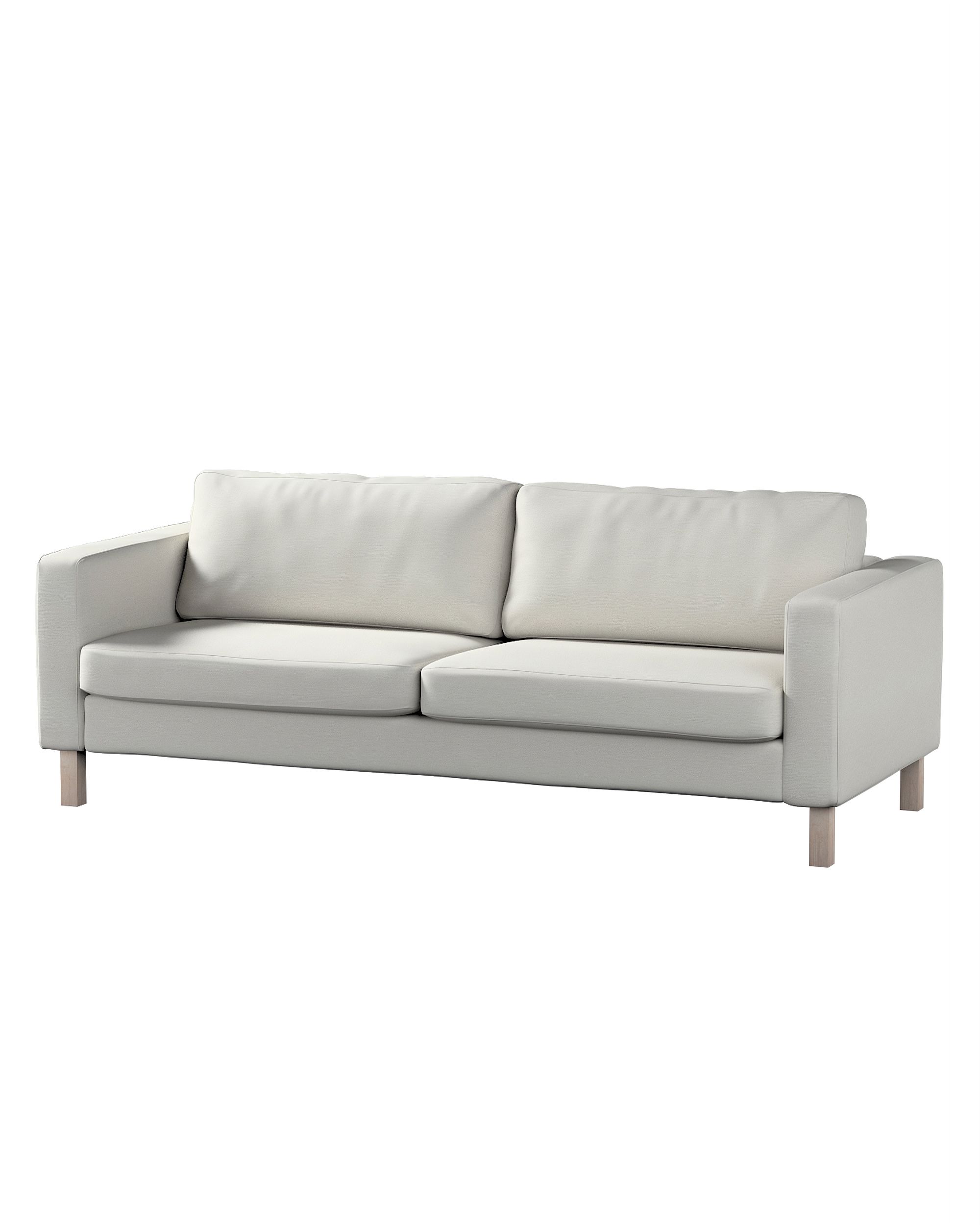 Bezug für Karlstad Schlafsofa Farbe grau Stoff glänzend, strukturiert, samt