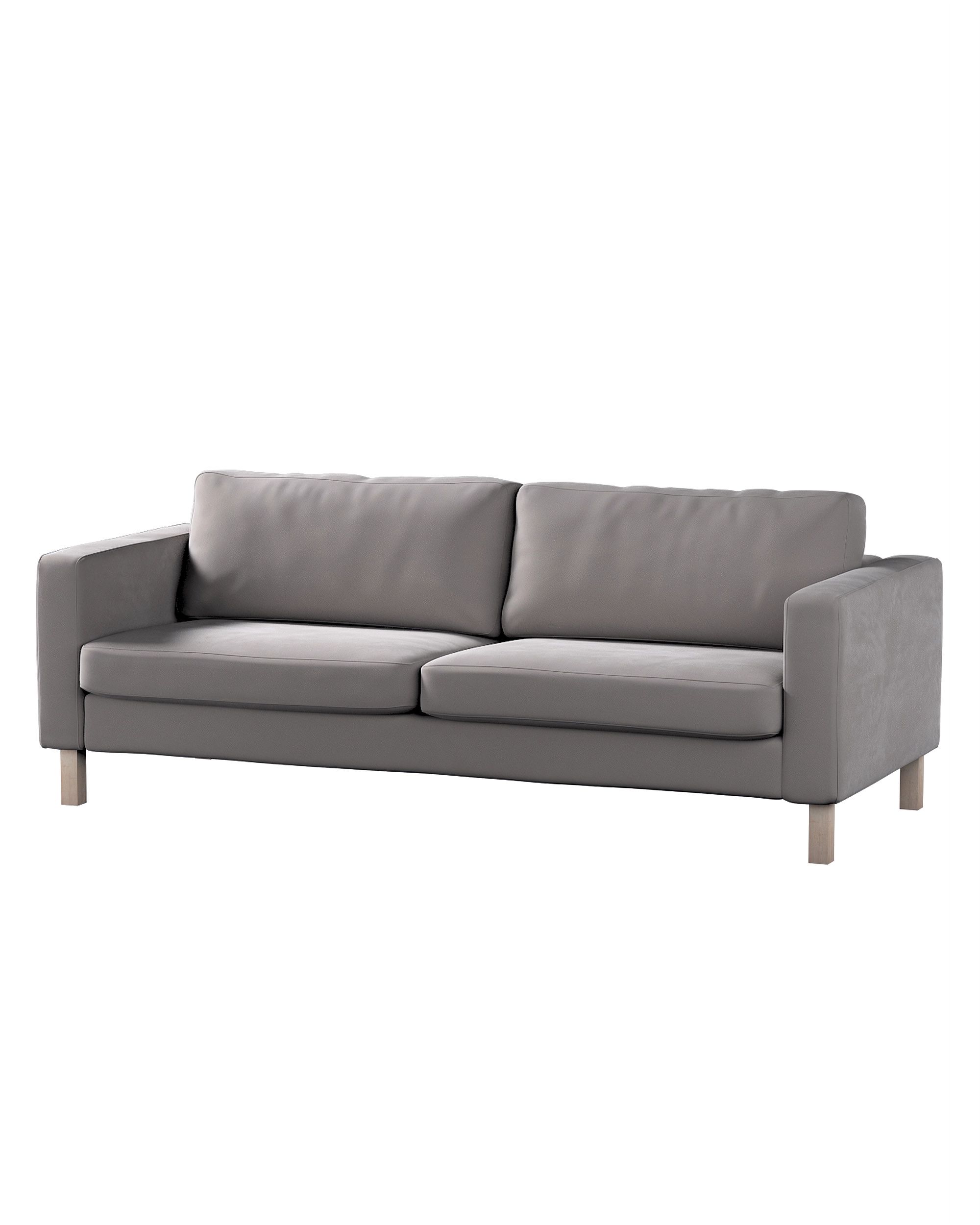 Bezug für Karlstad Schlafsofa Farbe grau Stoff glänzend, samt