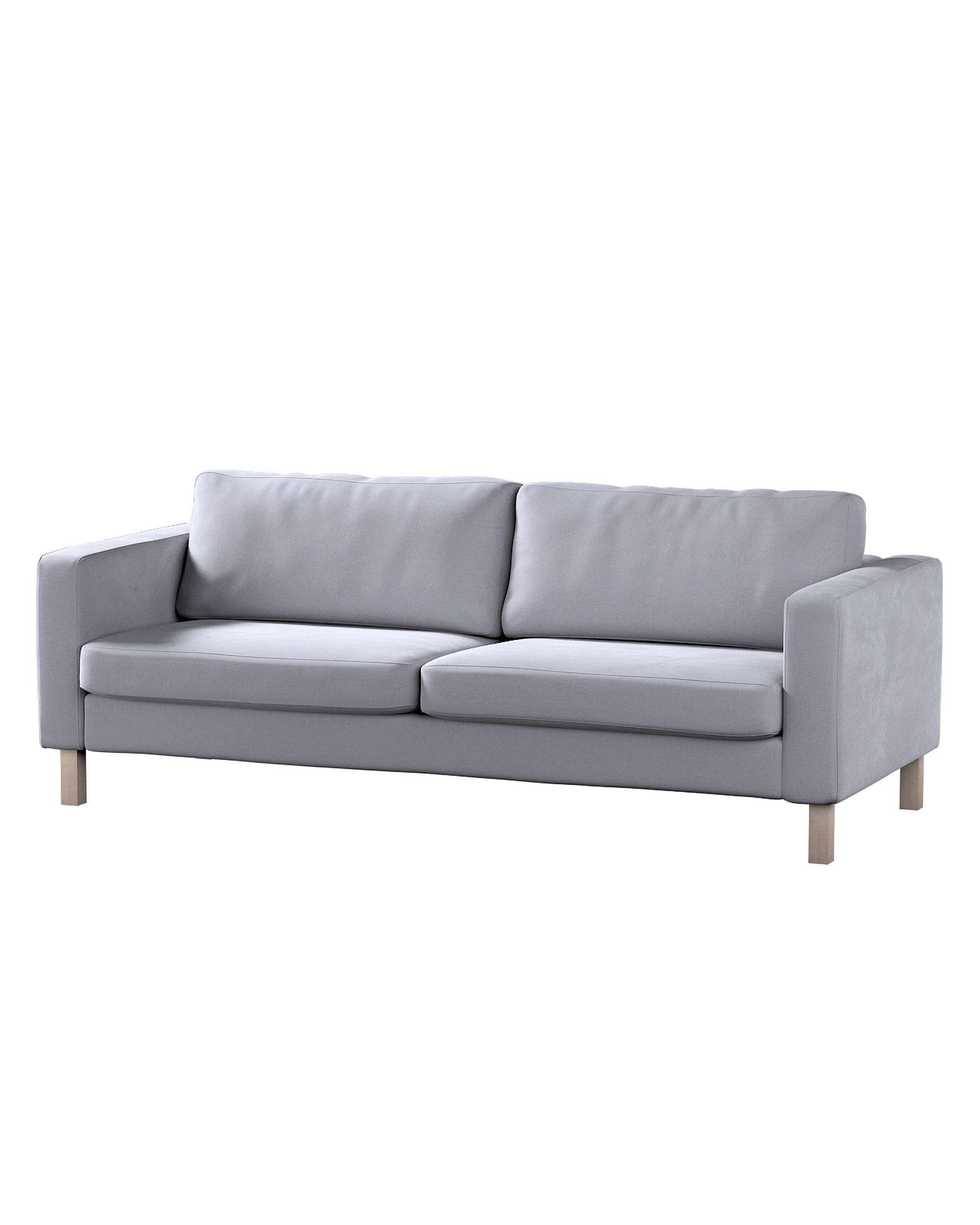 Bezug für Karlstad Schlafsofa Farbe grau Stoff glänzend, samt