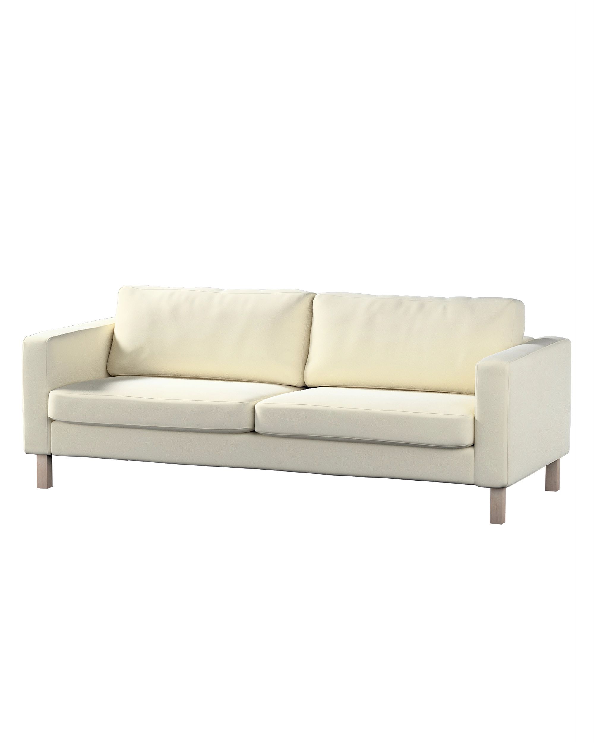 Bezug für Karlstad Schlafsofa Farbe creme Stoff glänzend, samt