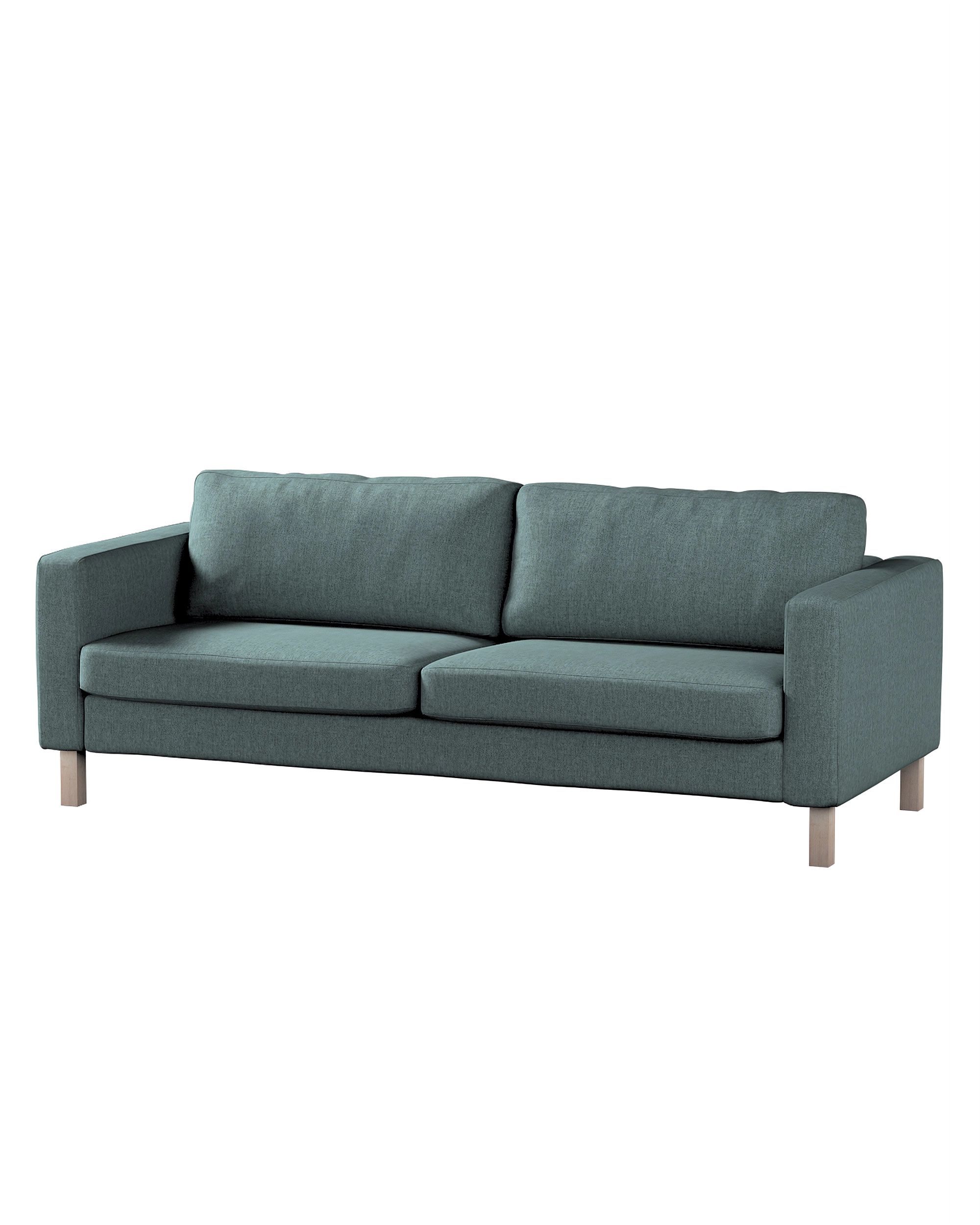 Bezug für Karlstad Schlafsofa Farbe blau Stoff strukturiert