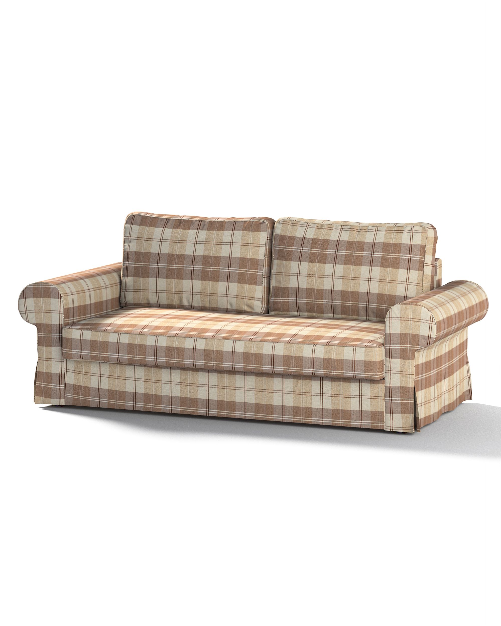 Bezug für Backabro 3-Sitzer Sofa ausklappbar Farbe beige Stoff strukturiert, gemustert