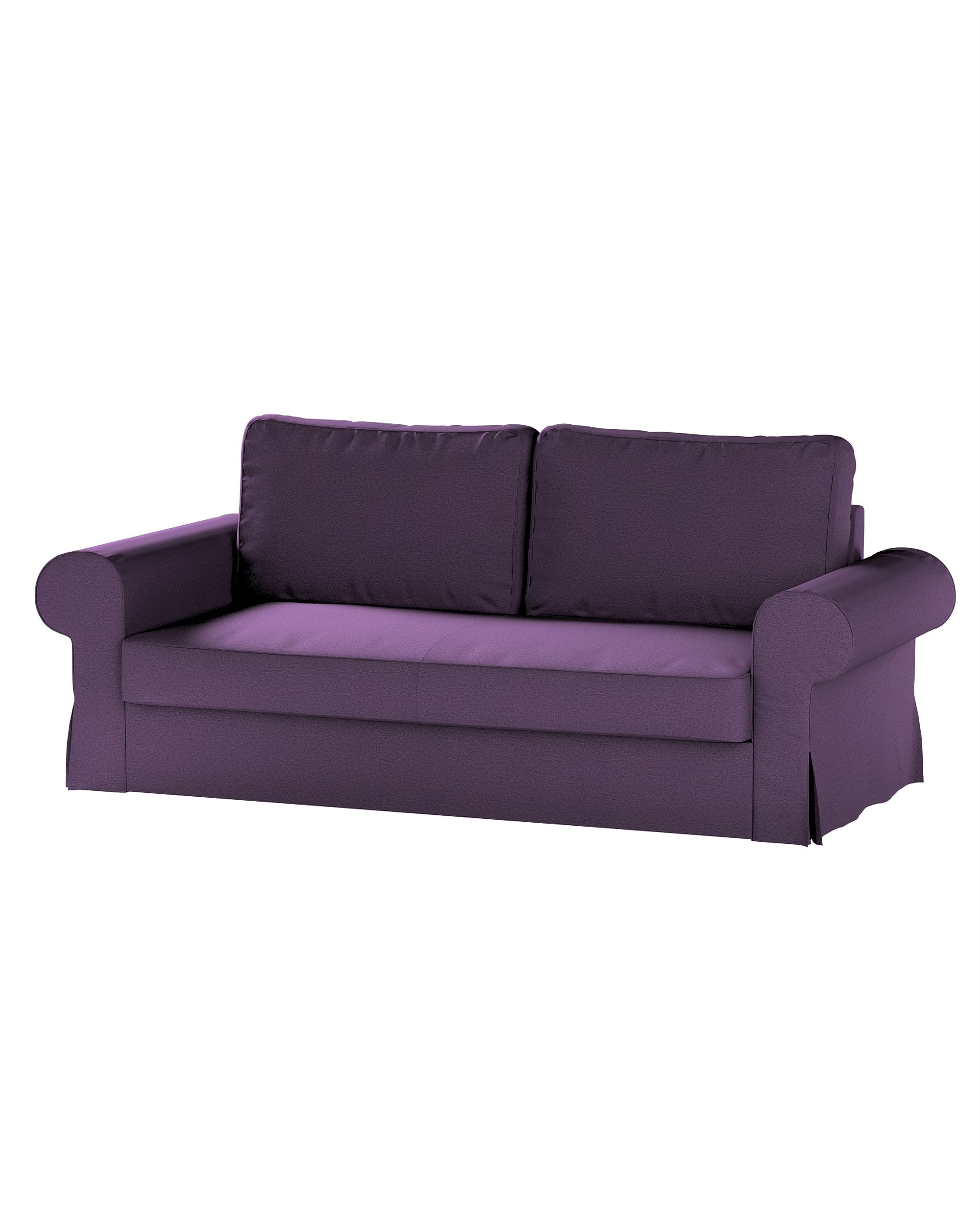 Bezug für Backabro 3-Sitzer Sofa ausklappbar Farbe violett Stoff strukturiert