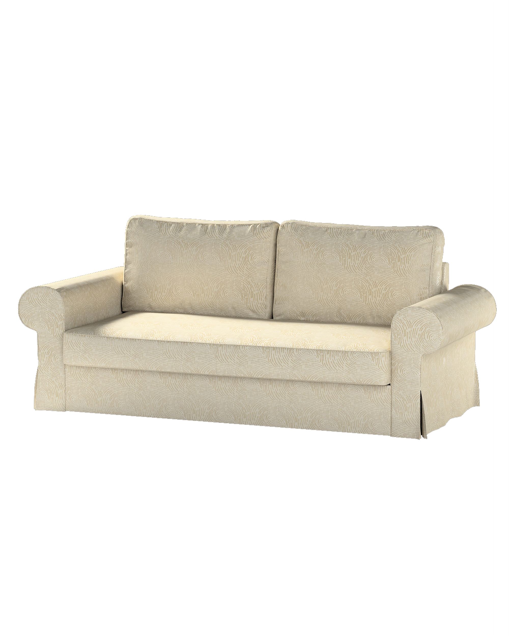 Bezug für Backabro 3-Sitzer Sofa ausklappbar Farbe beige Stoff glänzend, strukturiert, gemustert