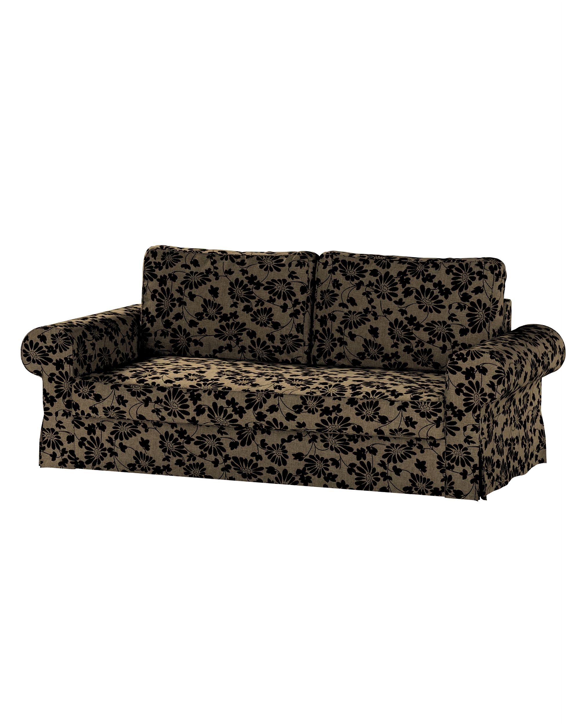Bezug für Backabro 3-Sitzer Sofa ausklappbar Farbe beige Stoff strukturiert, gemustert