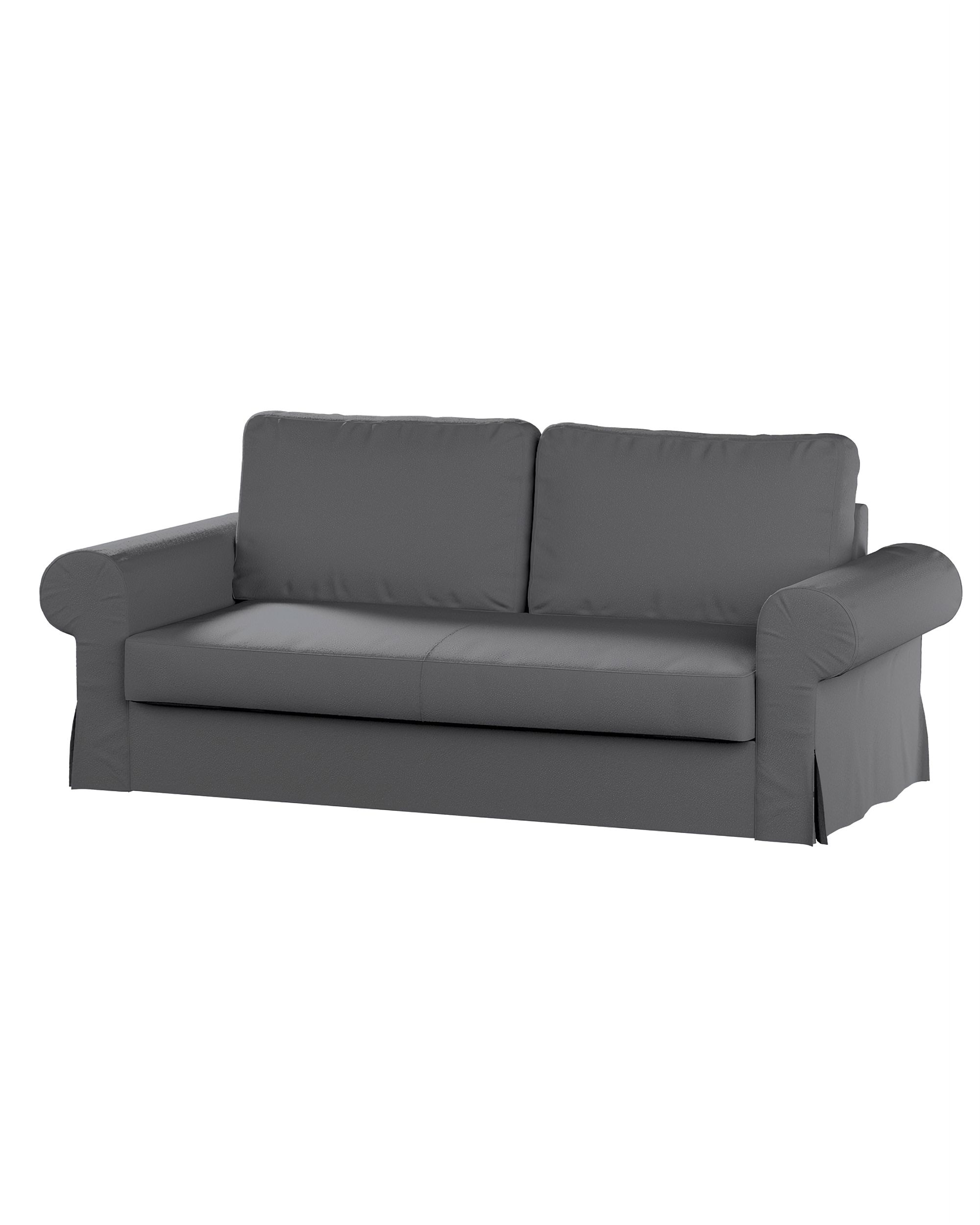 Bezug für Backabro 3-Sitzer Sofa ausklappbar Farbe grau Stoff strukturiert