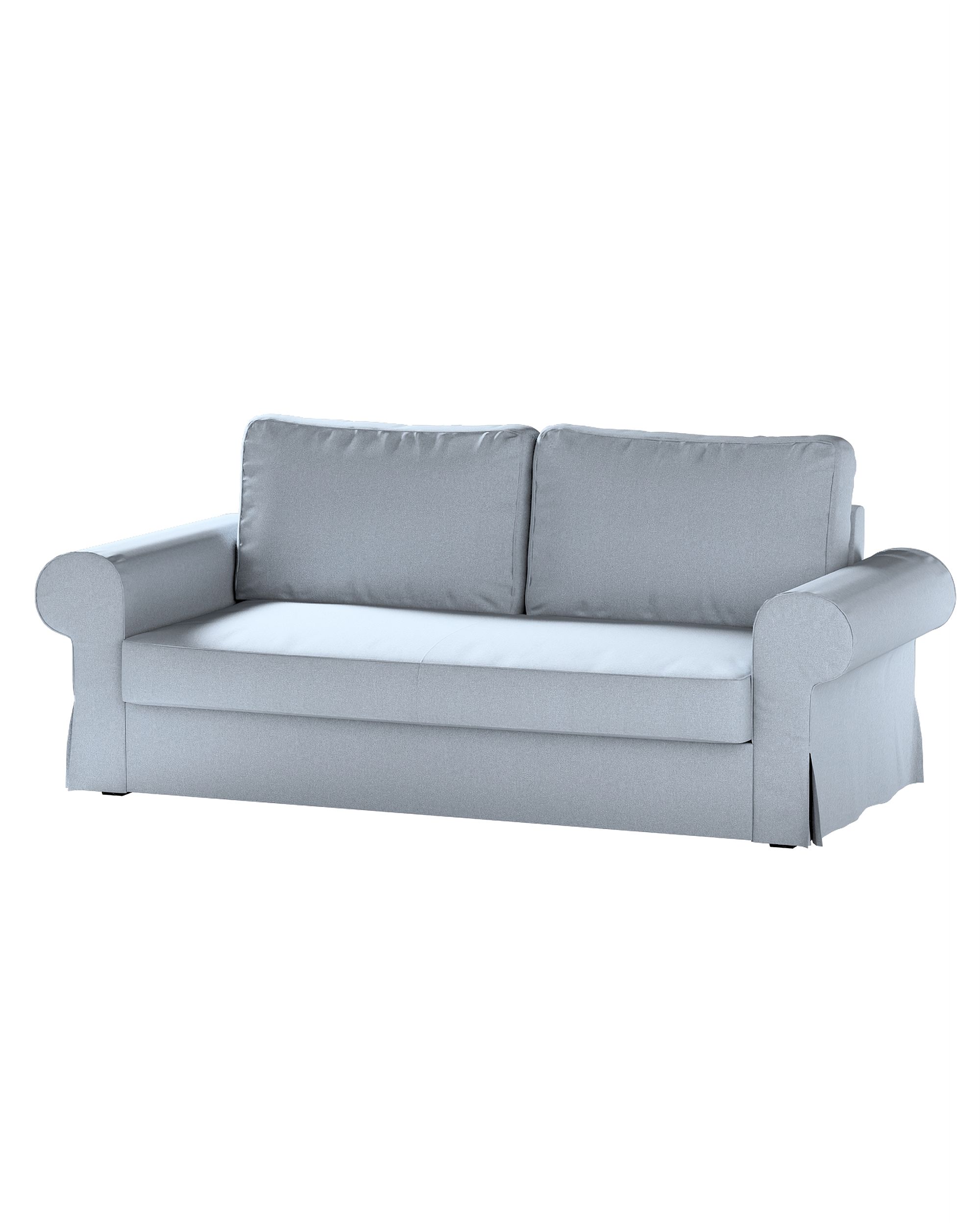 Bezug für Backabro 3-Sitzer Sofa ausklappbar Farbe blau Stoff strukturiert