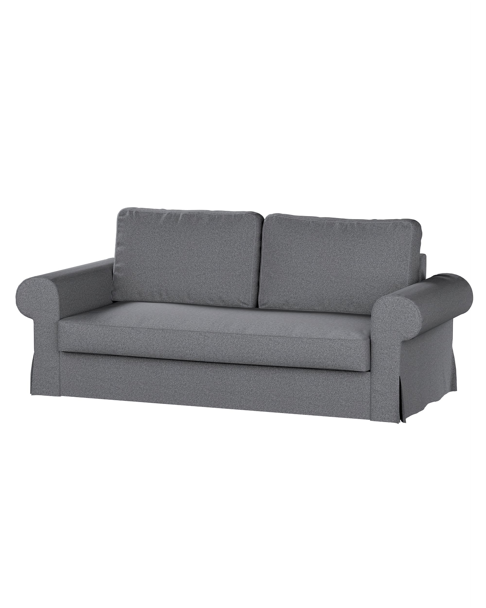 Bezug für Backabro 3-Sitzer Sofa ausklappbar Farbe grau Stoff strukturiert