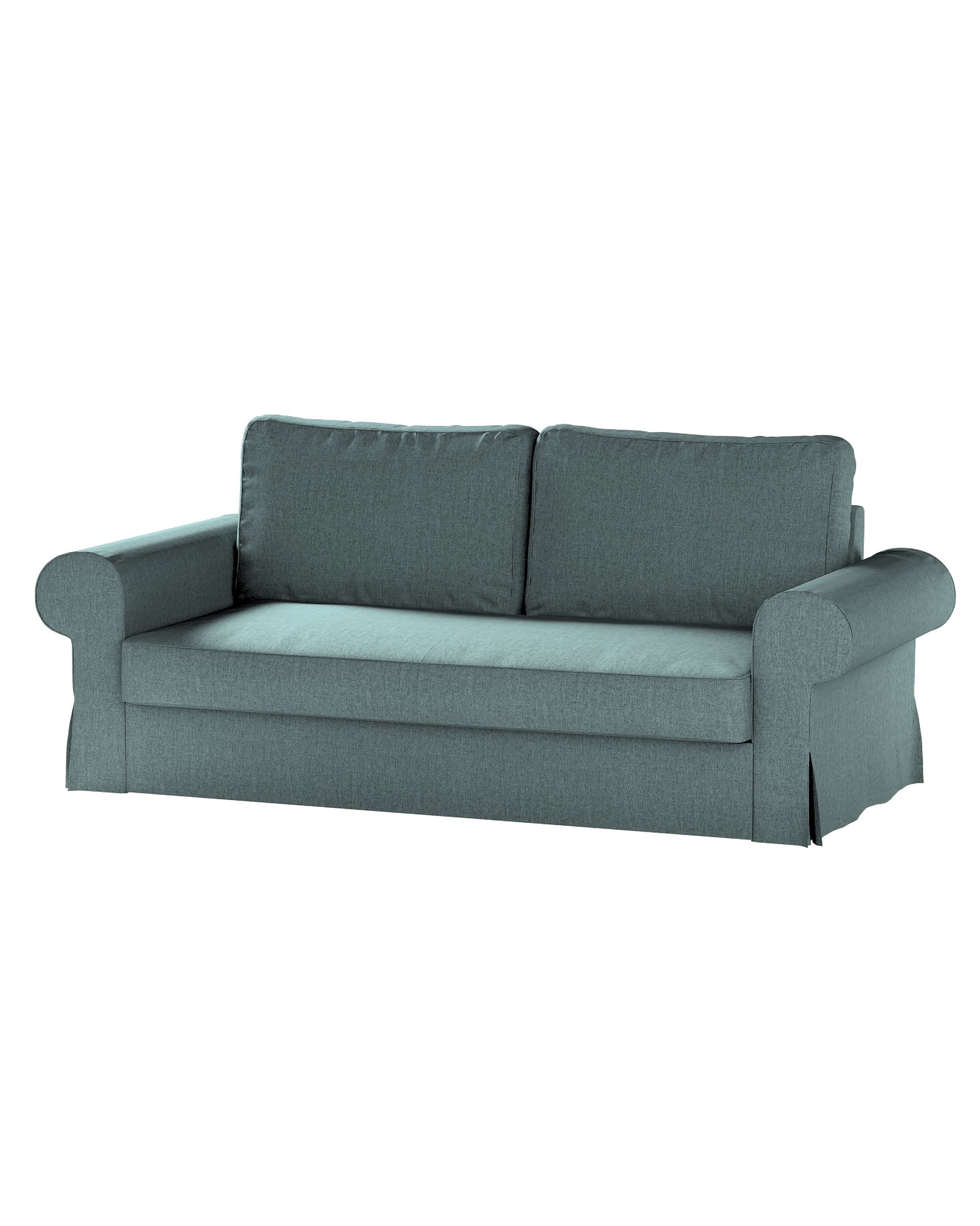 Bezug für Backabro 3-Sitzer Sofa ausklappbar Farbe blau Stoff strukturiert