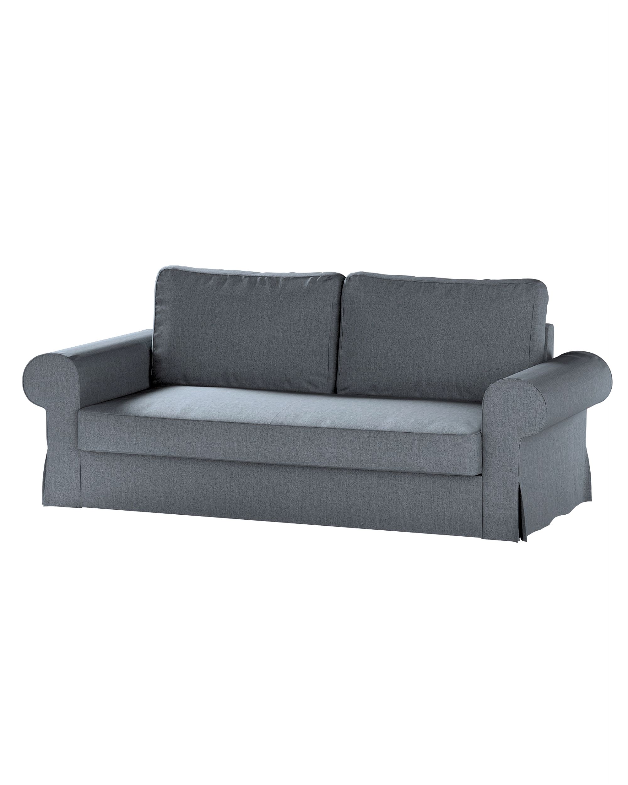 Bezug für Backabro 3-Sitzer Sofa ausklappbar Farbe grau Stoff strukturiert