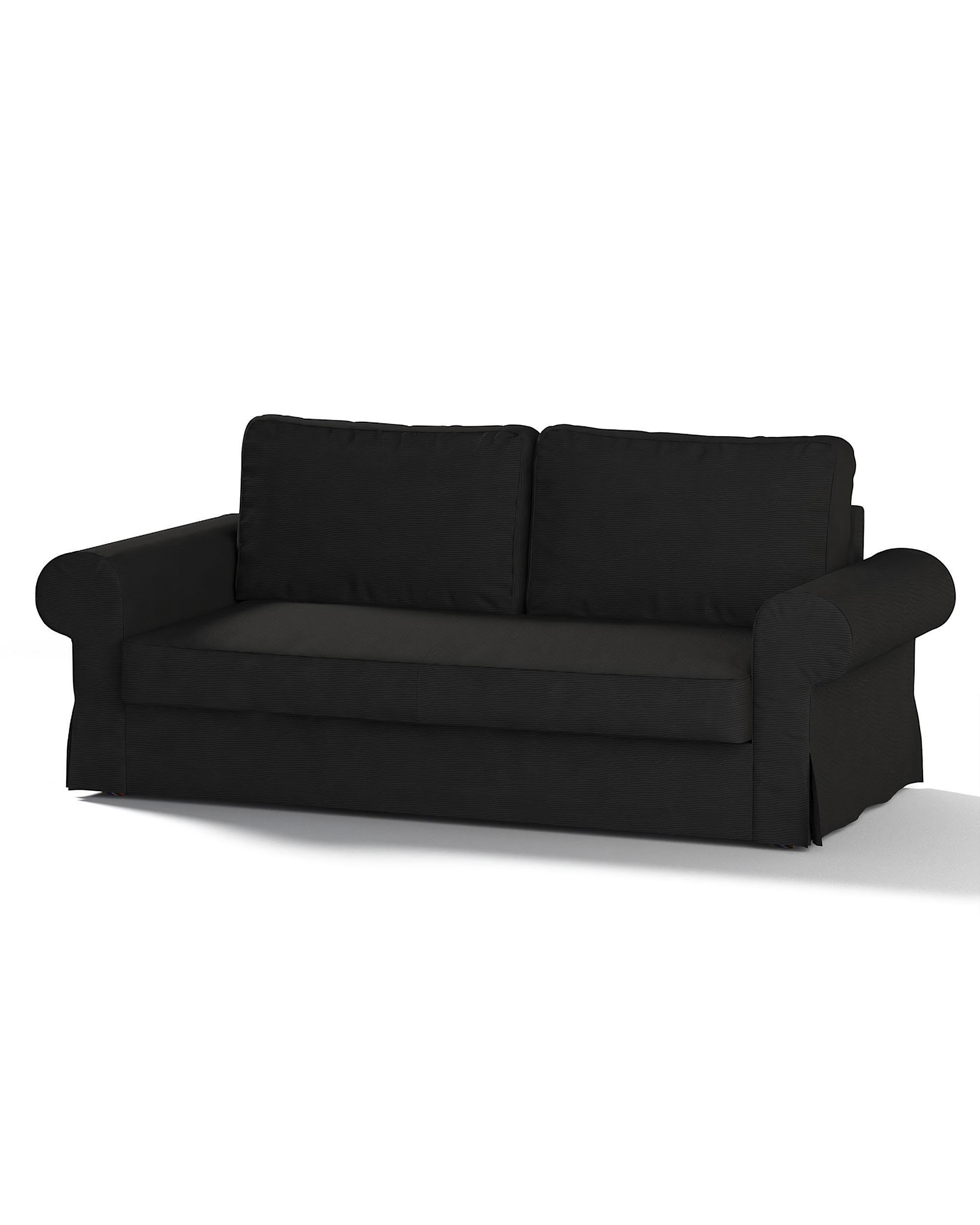 Bezug für Backabro 3-Sitzer Sofa ausklappbar Farbe schwarz Stoff strukturiert