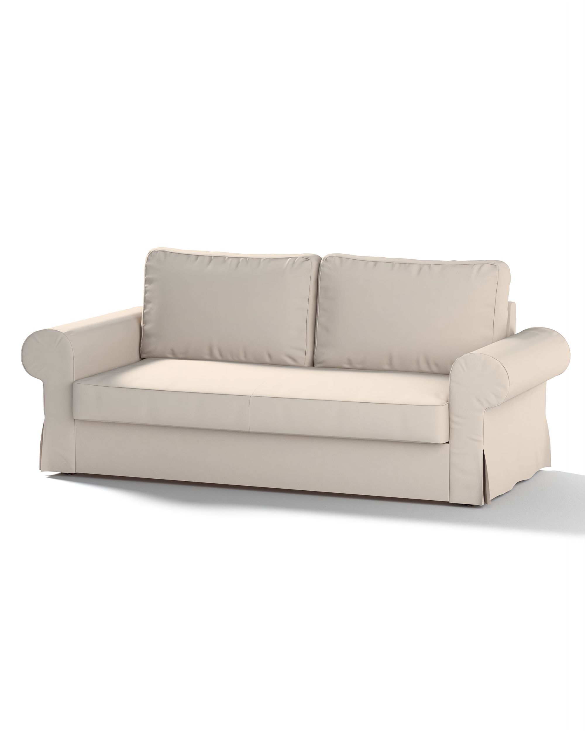 Bezug für Backabro 3-Sitzer Sofa ausklappbar Farbe beige Stoff strukturiert