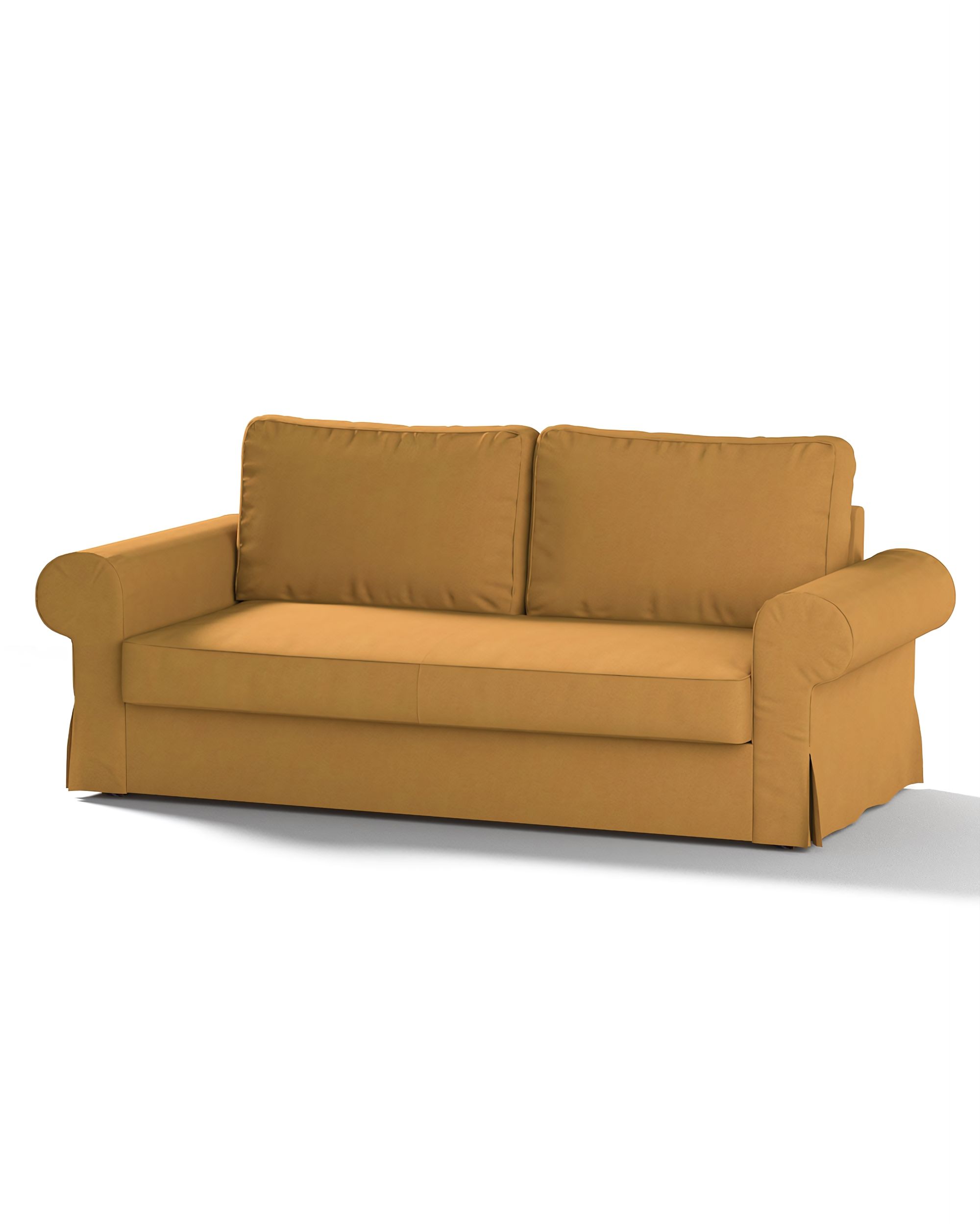 Bezug für Backabro 3-Sitzer Sofa ausklappbar Farbe gelb Stoff strukturiert