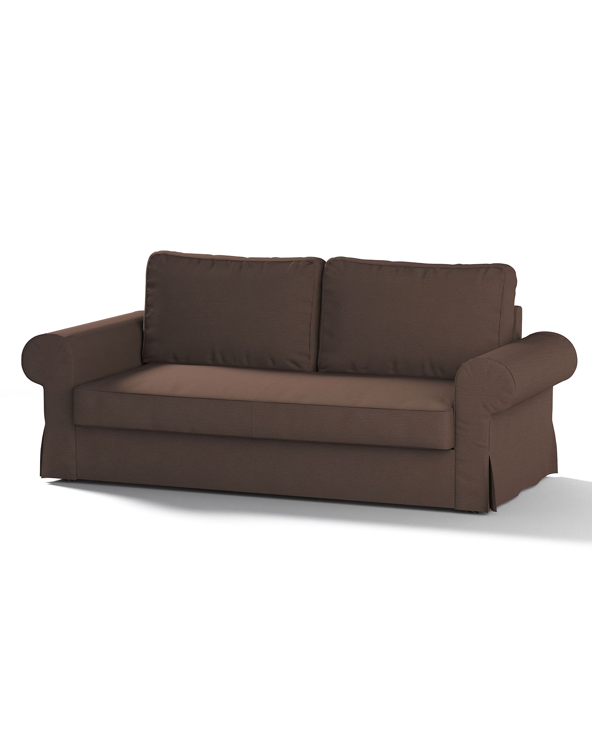 Bezug für Backabro 3-Sitzer Sofa ausklappbar Farbe braun Stoff strukturiert