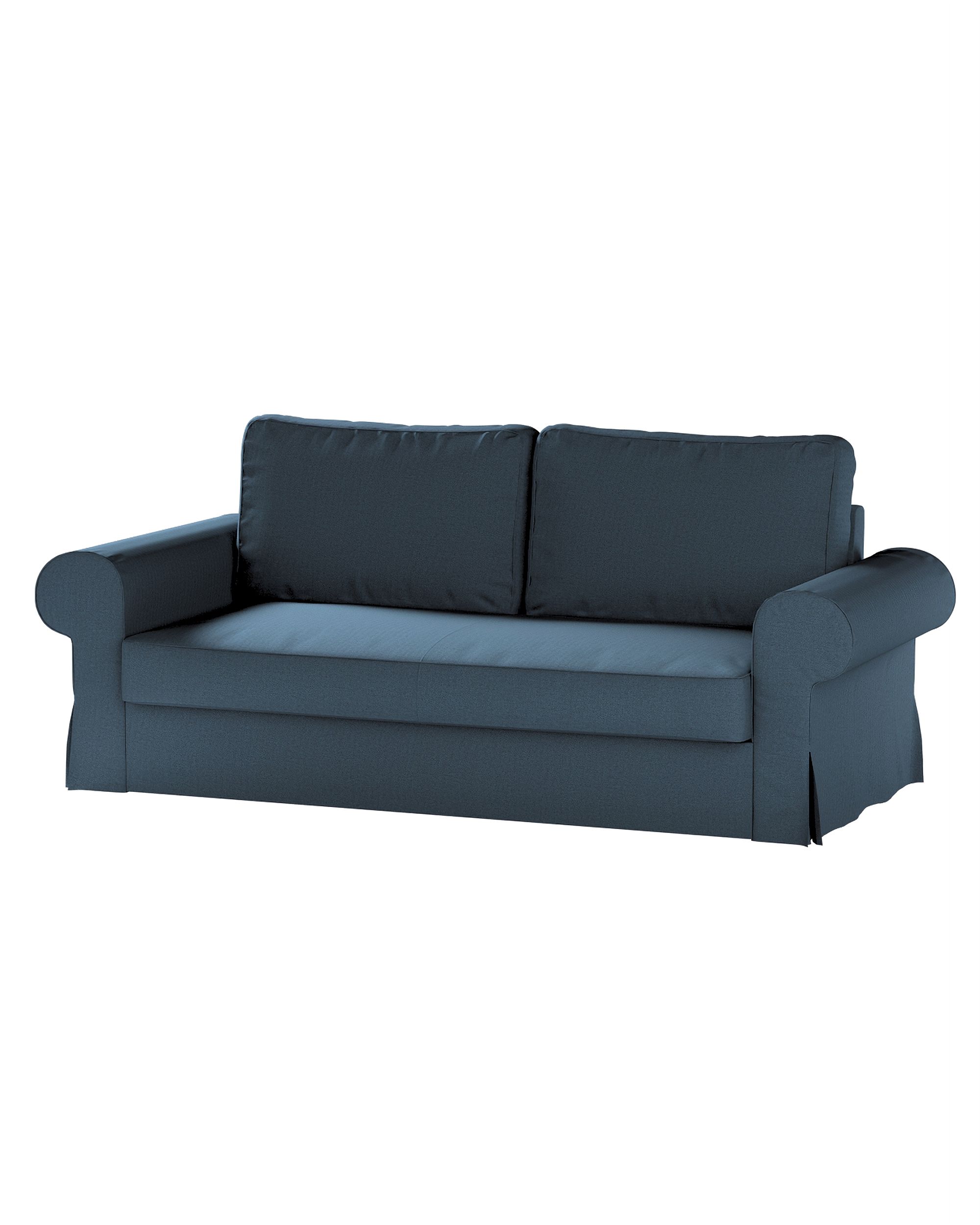 Bezug für Backabro 3-Sitzer Sofa ausklappbar Farbe blau Stoff strukturiert