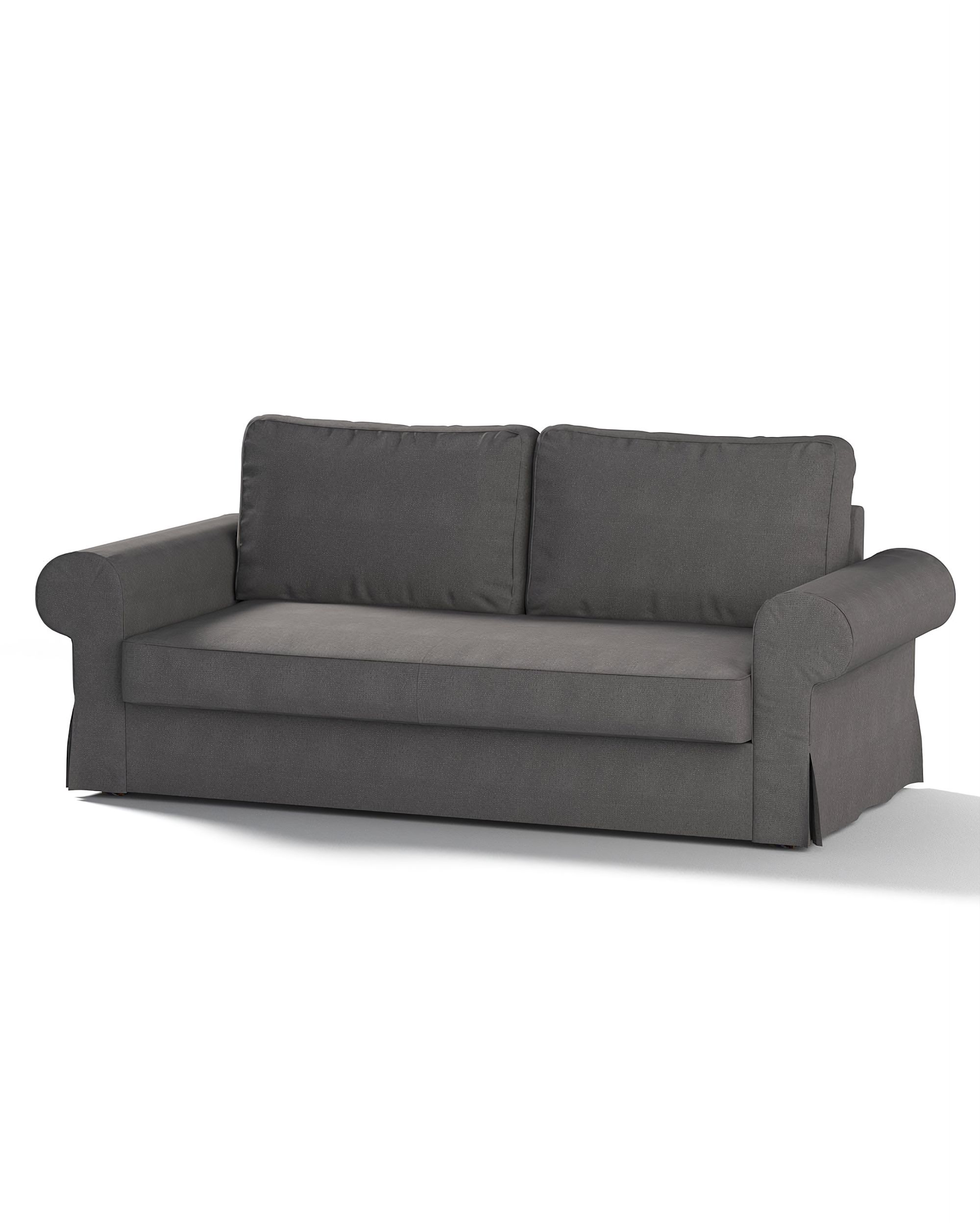 Bezug für Backabro 3-Sitzer Sofa ausklappbar Farbe grau Stoff strukturiert