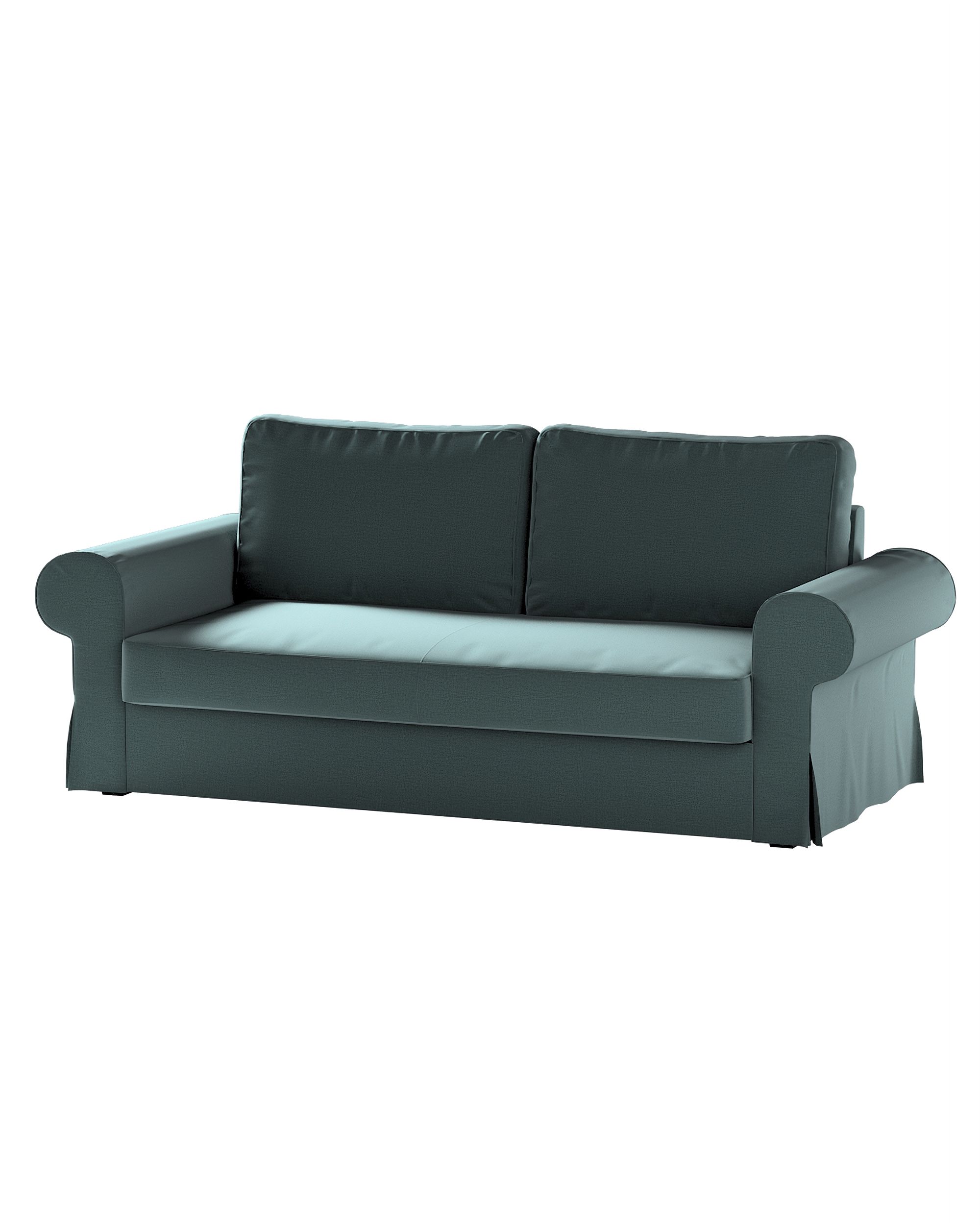 Bezug für Backabro 3-Sitzer Sofa ausklappbar Farbe grün Stoff samt