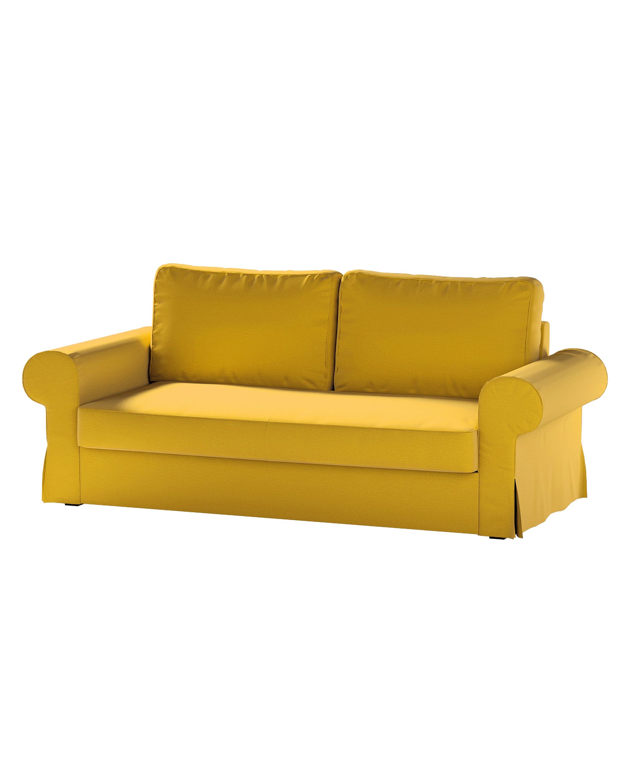 Bezug für Backabro 3-Sitzer Sofa ausklappbar Farbe gelb Stoff samt