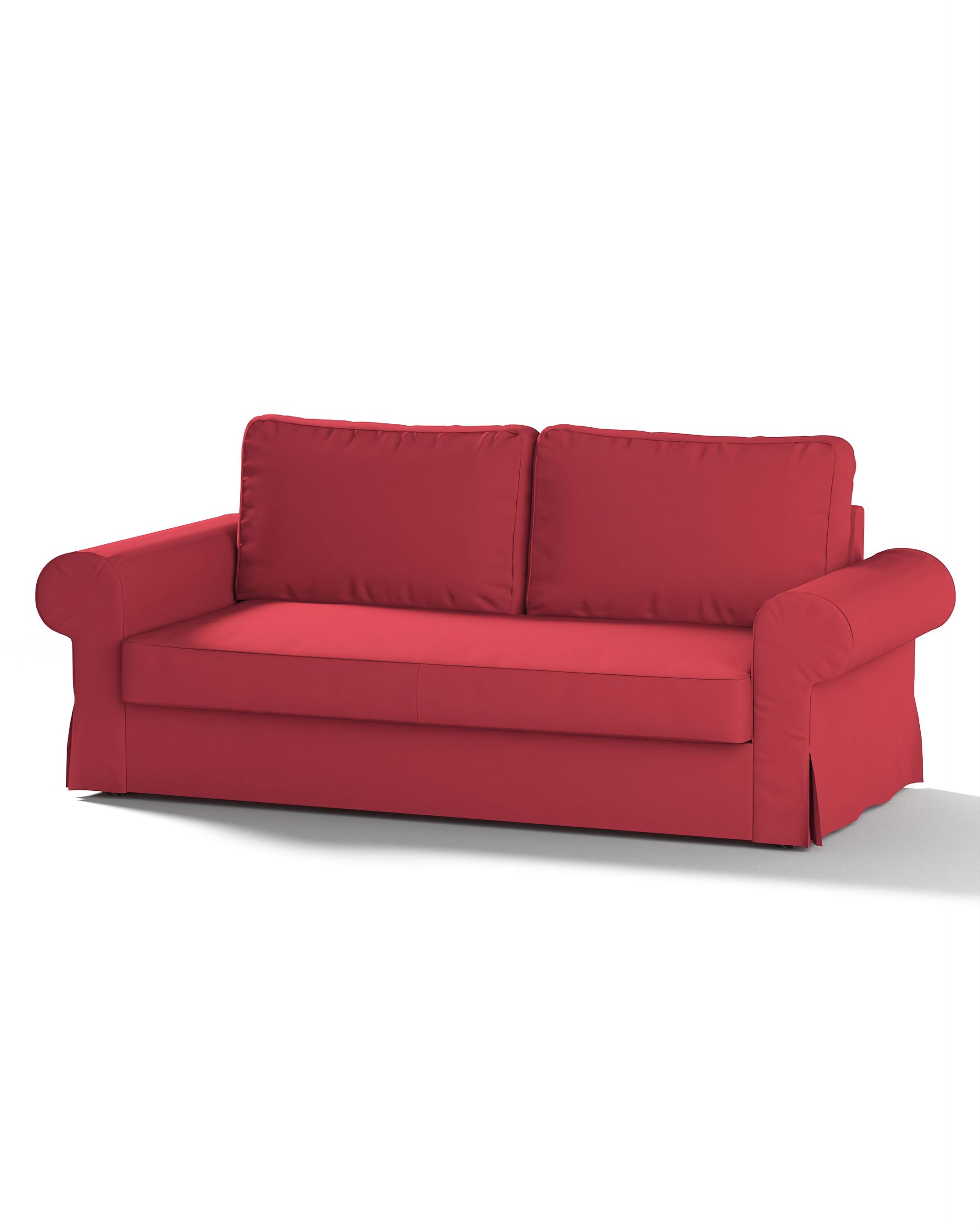 Bezug für Backabro 3-Sitzer Sofa ausklappbar Farbe rot Stoff strukturiert