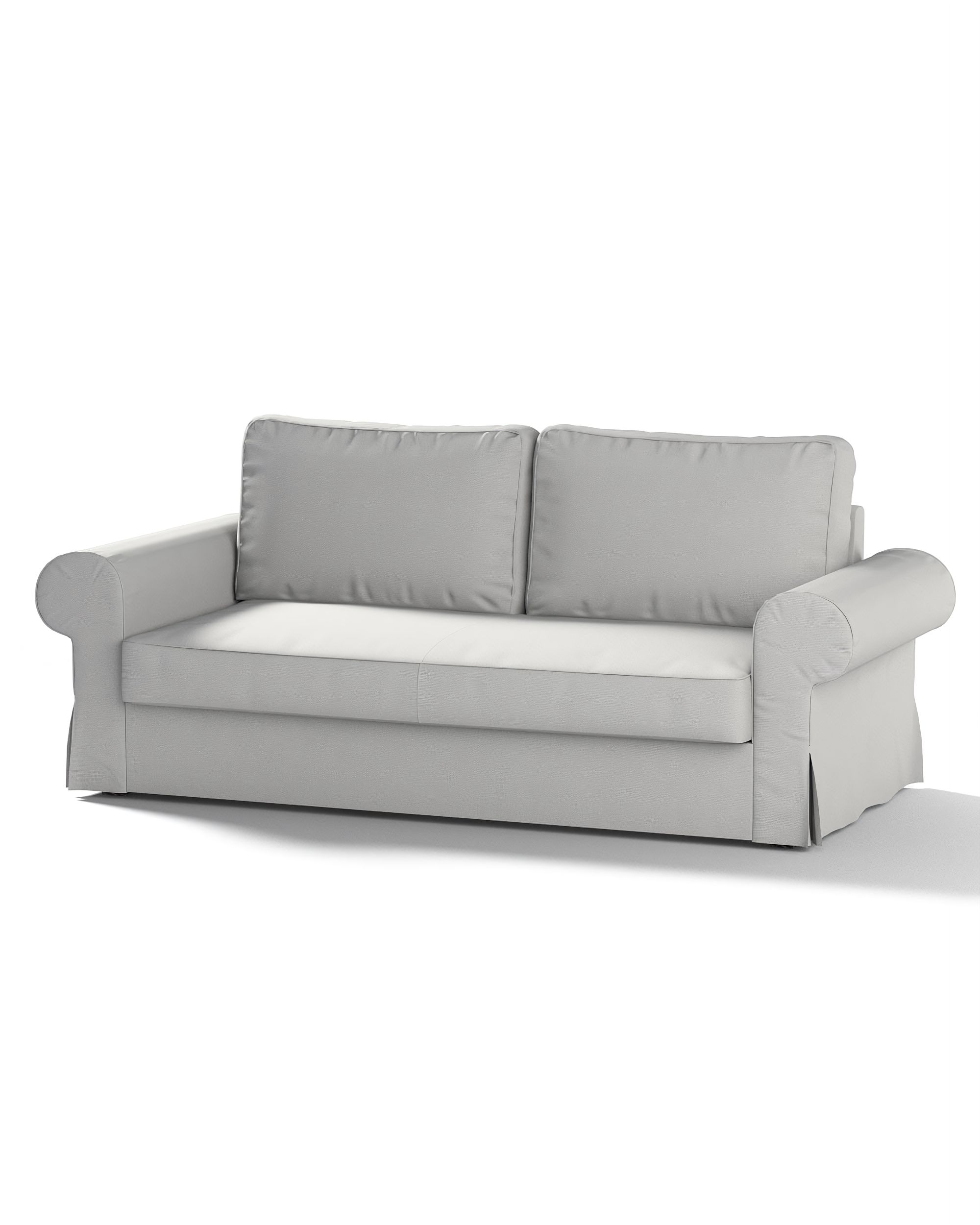Bezug für Backabro 3-Sitzer Sofa ausklappbar Farbe grau Stoff strukturiert