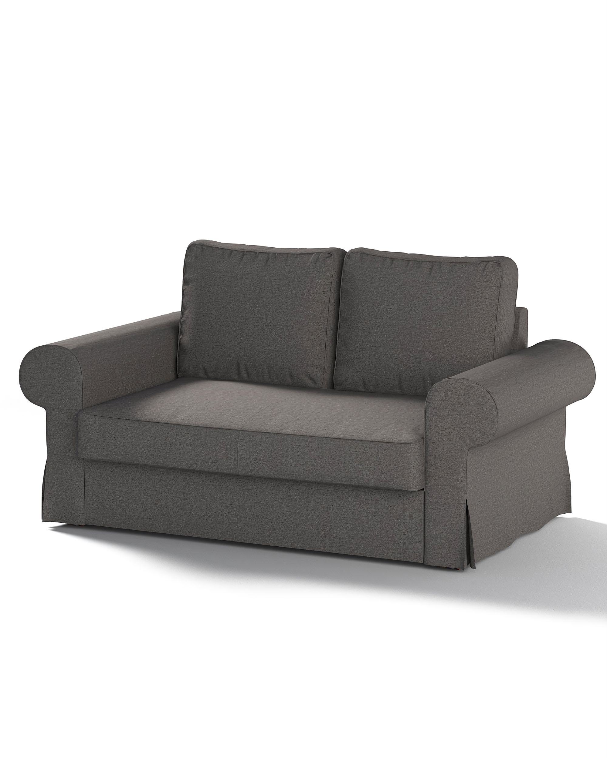 Bezug für Backabro 2-Sitzer Sofa ausklappbar Farbe grau Stoff strukturiert
