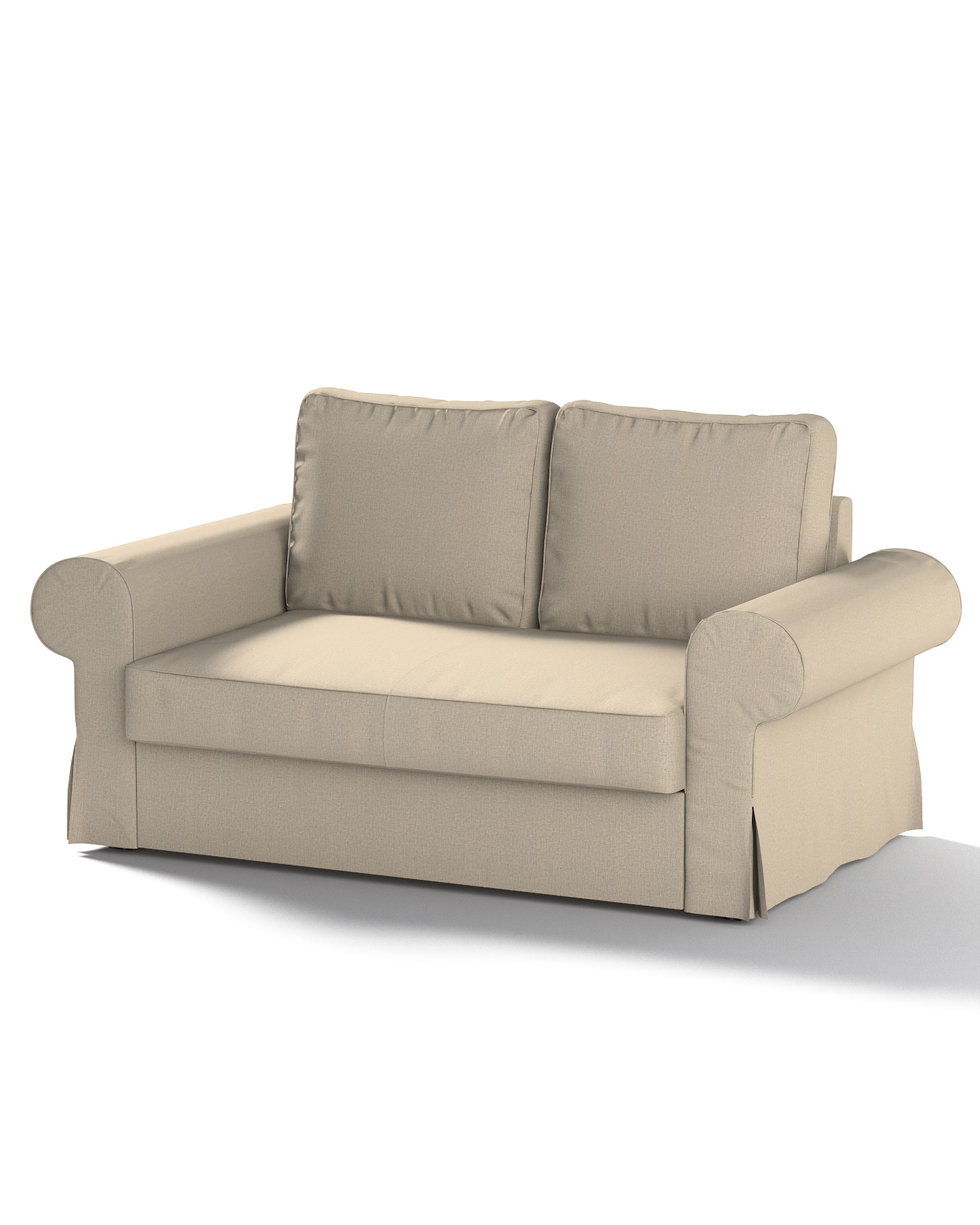 Bezug für Backabro 2-Sitzer Sofa ausklappbar Farbe beige Stoff strukturiert