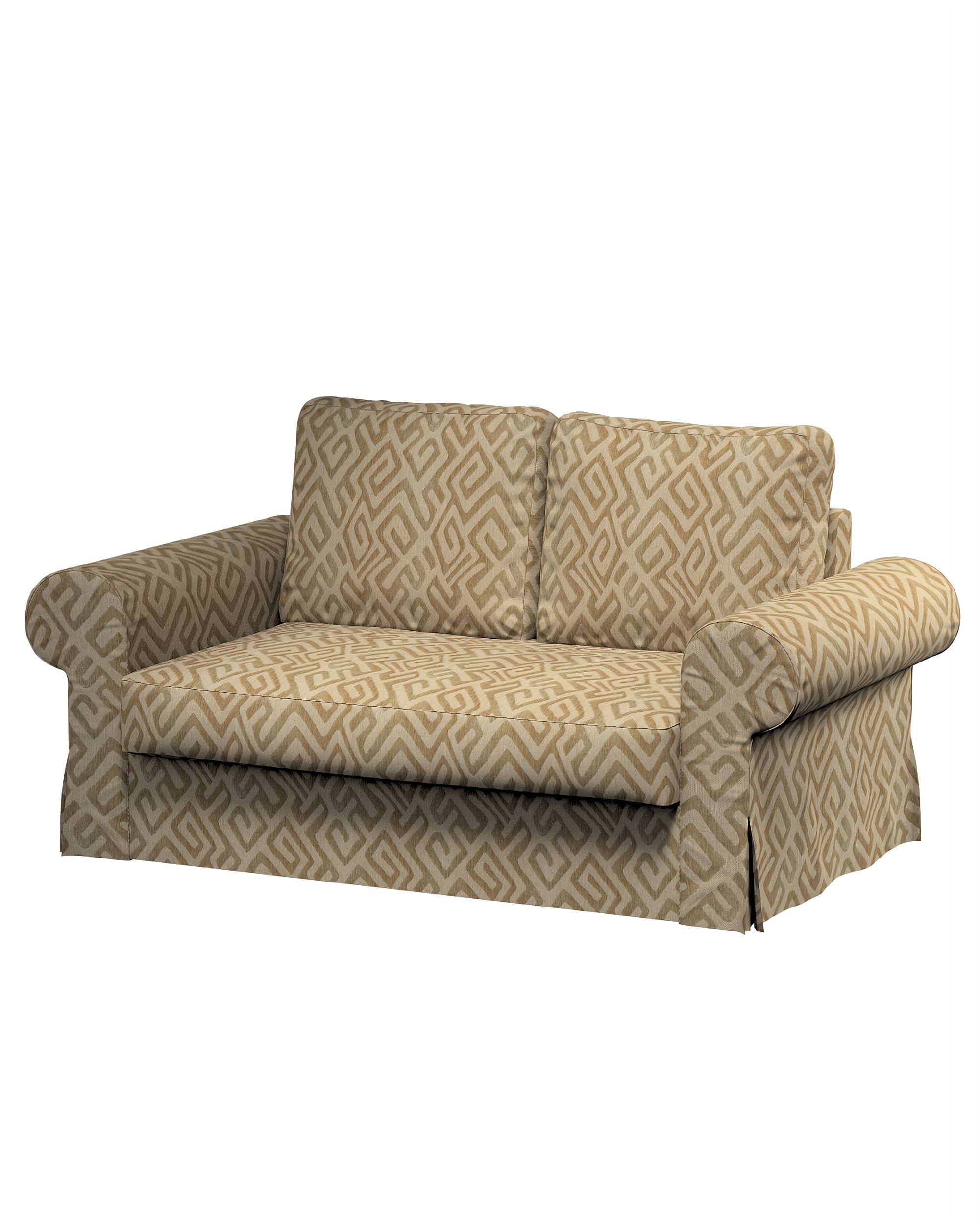 Bezug für Backabro 2-Sitzer Sofa ausklappbar Farbe beige Stoff strukturiert, gemustert