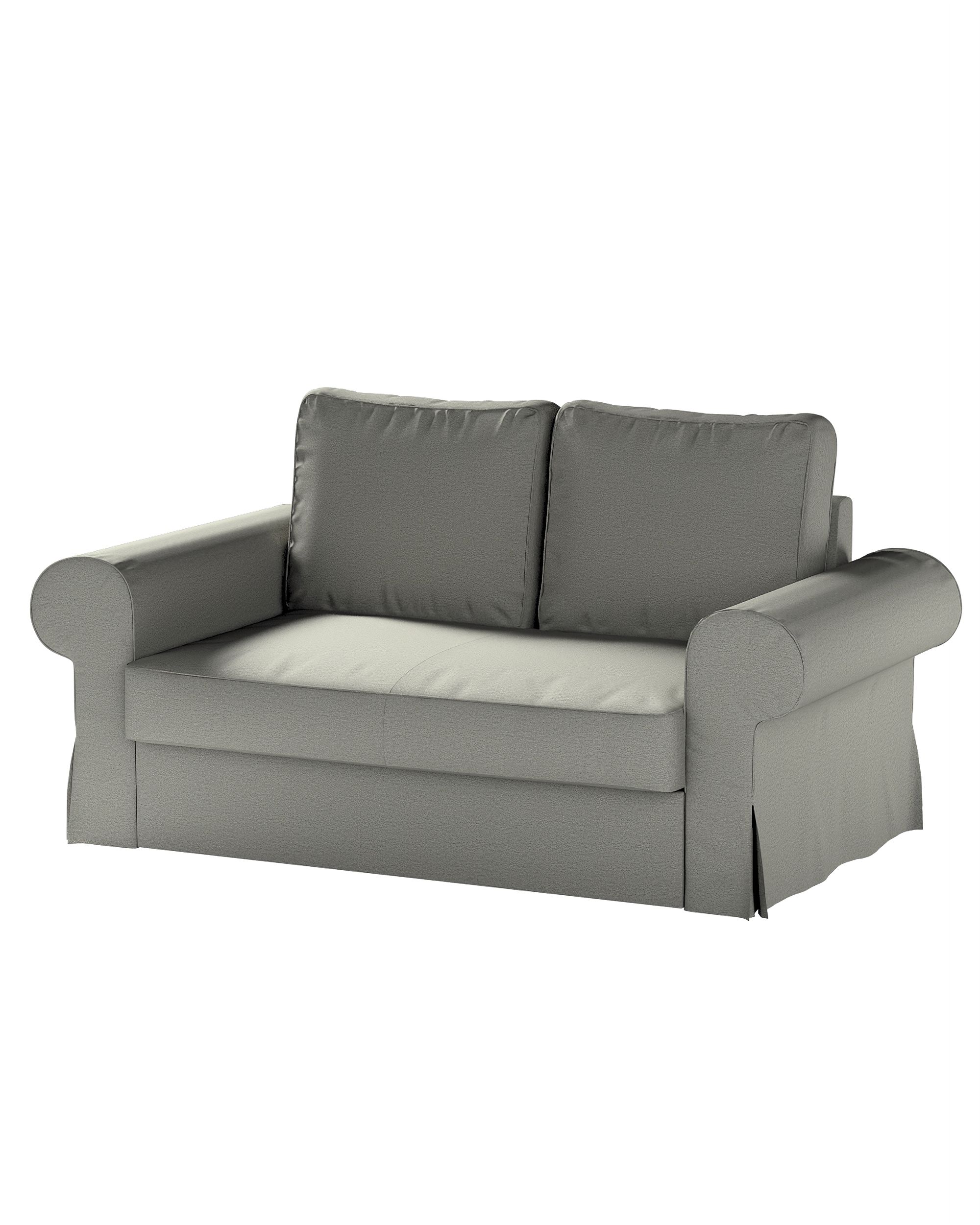 Bezug für Backabro 2-Sitzer Sofa ausklappbar Farbe grau Stoff strukturiert