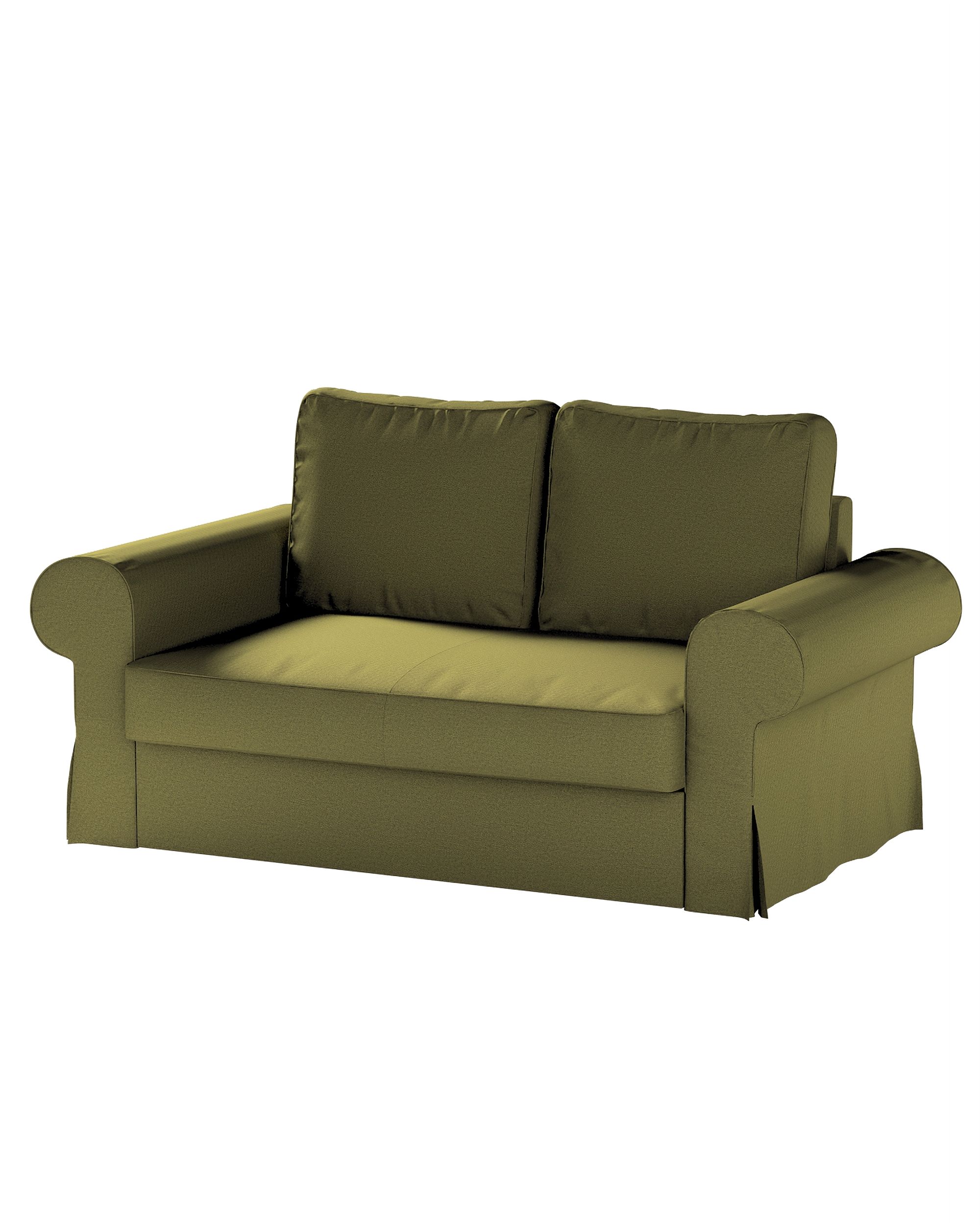 Bezug für Backabro 2-Sitzer Sofa ausklappbar Farbe grün Stoff strukturiert