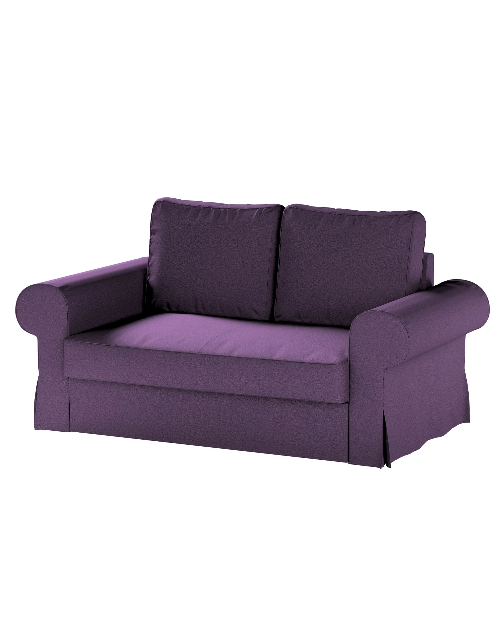Bezug für Backabro 2-Sitzer Sofa ausklappbar Farbe violett Stoff strukturiert