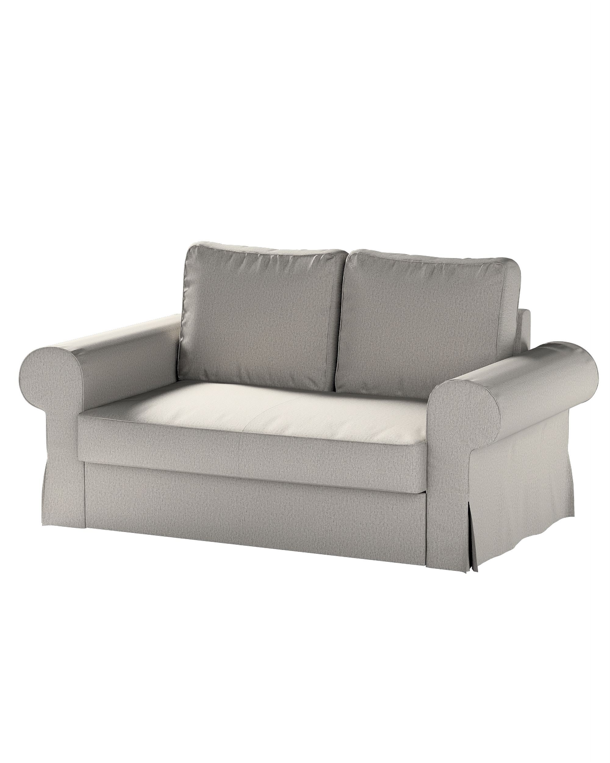 Bezug für Backabro 2-Sitzer Sofa ausklappbar Farbe grau Stoff strukturiert