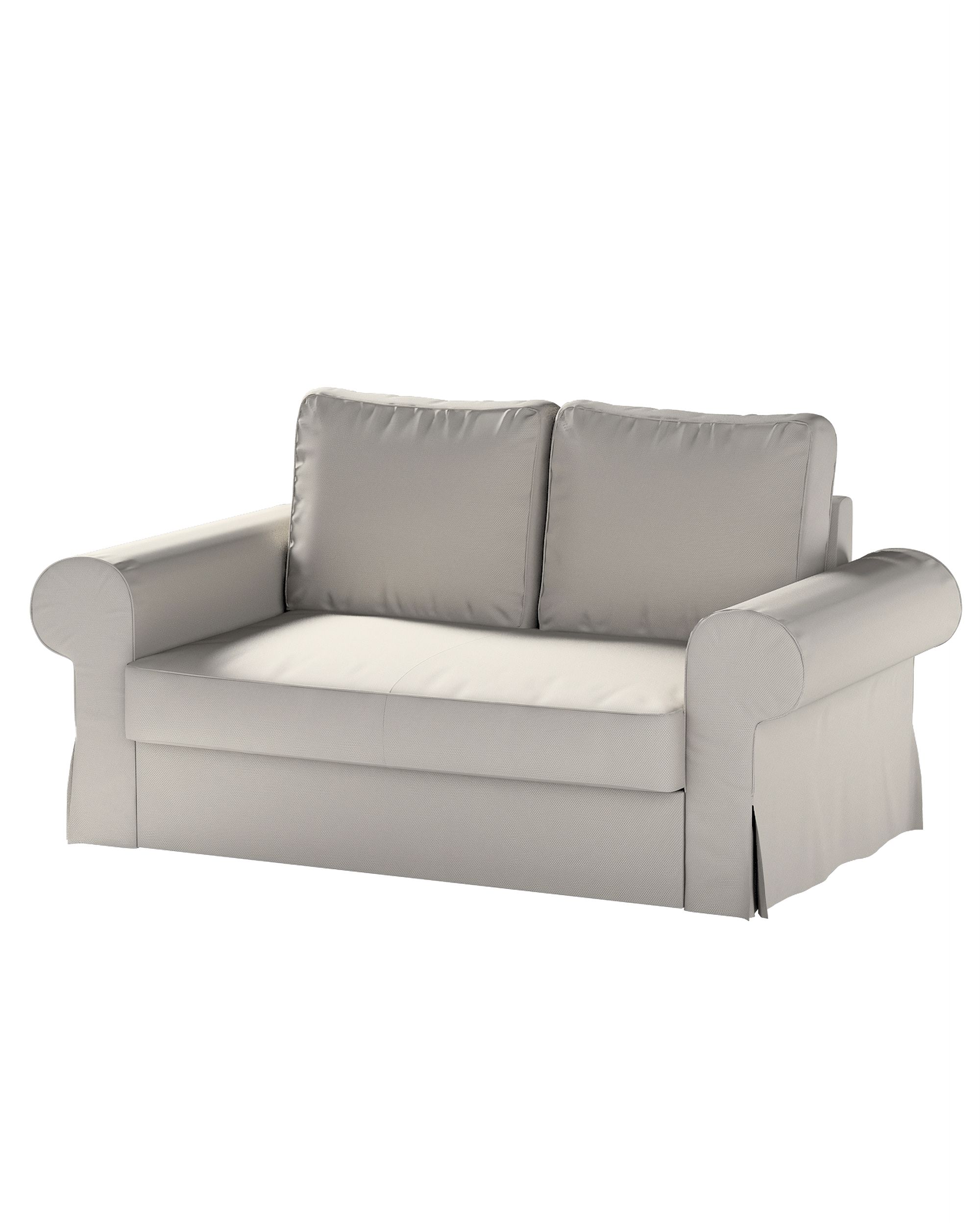 Bezug für Backabro 2-Sitzer Sofa ausklappbar Farbe grau Stoff strukturiert
