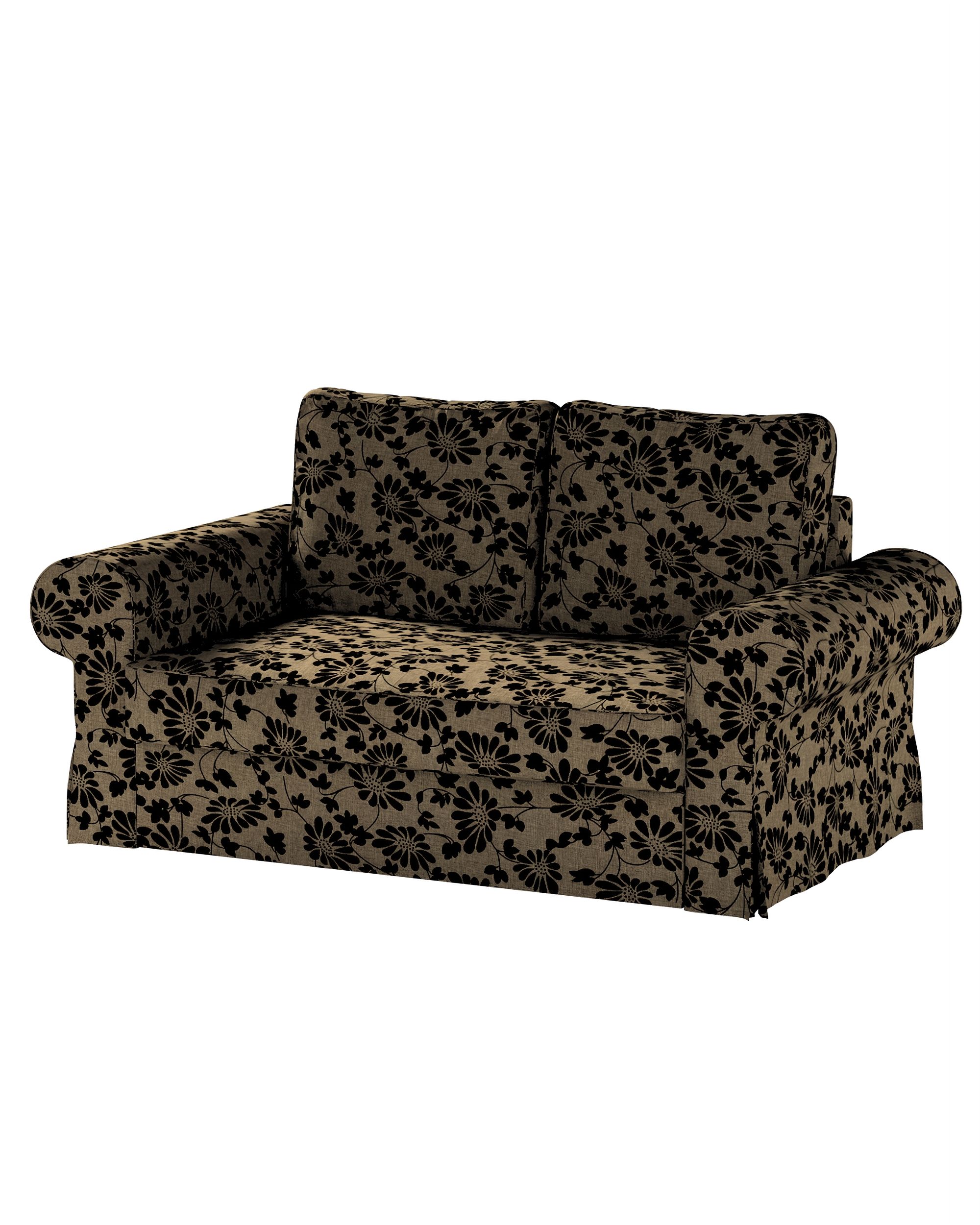 Bezug für Backabro 2-Sitzer Sofa ausklappbar Farbe beige Stoff strukturiert, gemustert