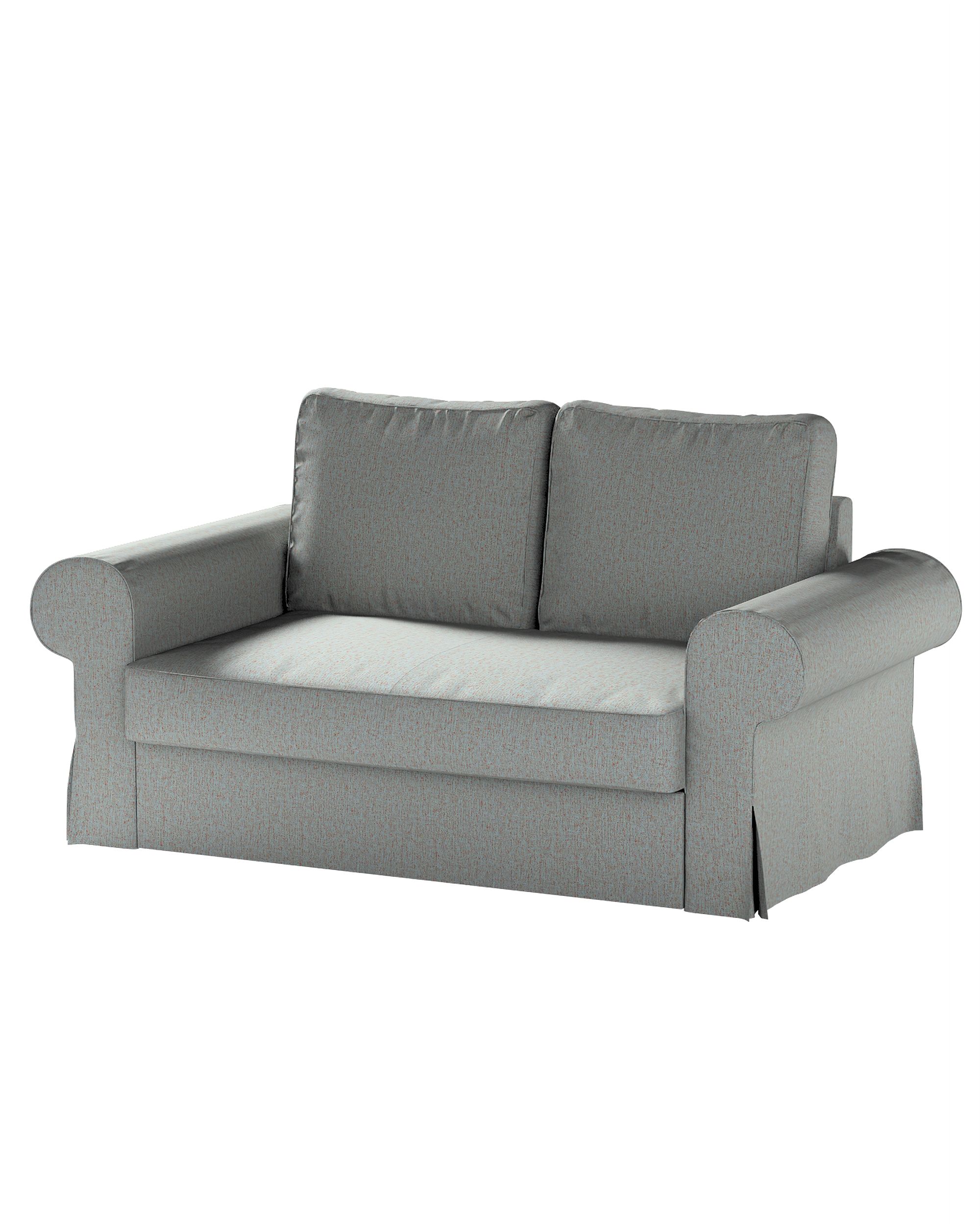 Bezug für Backabro 2-Sitzer Sofa ausklappbar Farbe blau Stoff strukturiert